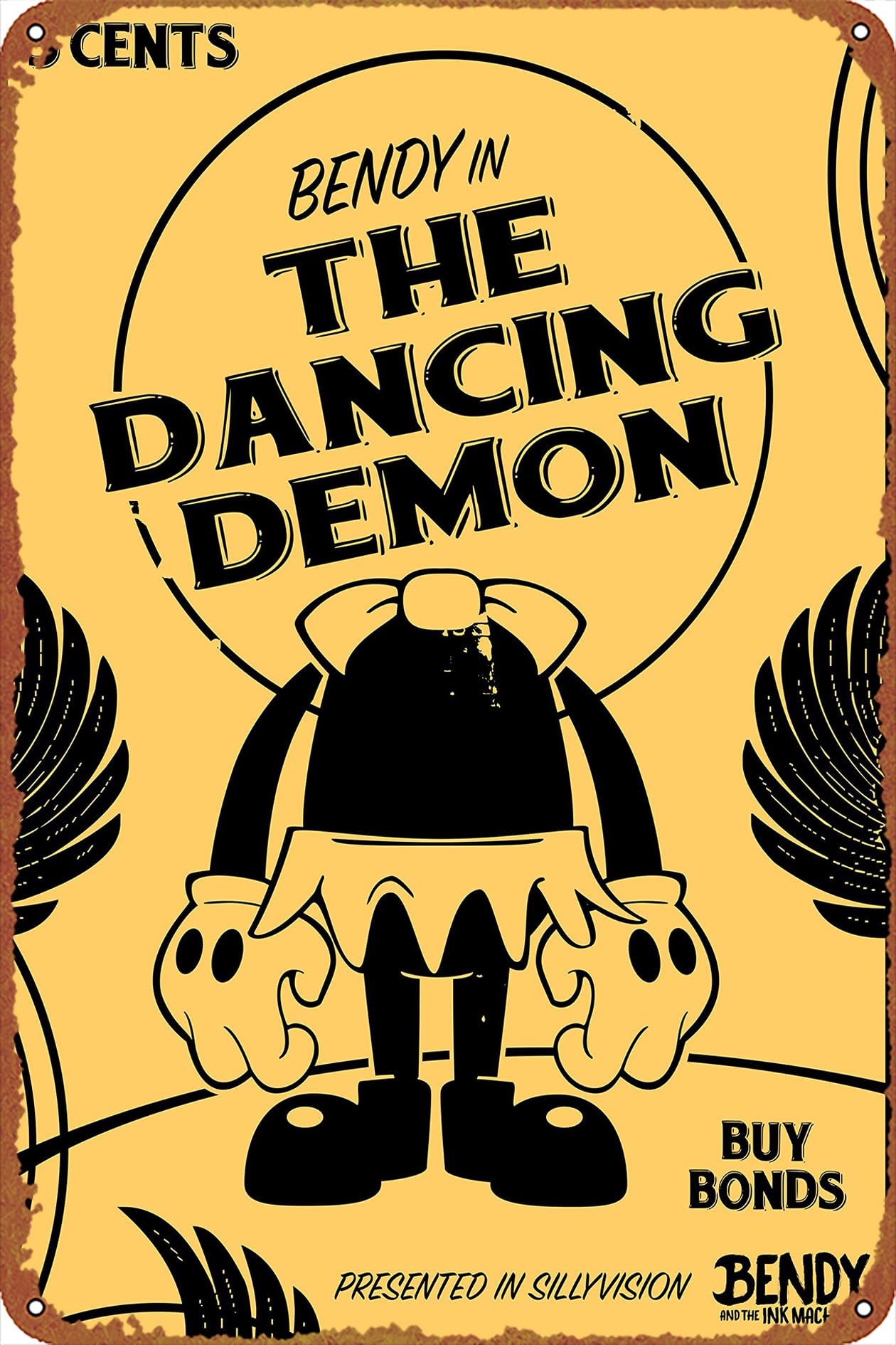 Amazon.co.jp: Bendy In Dancing Demon ポスター レトロ メタルサイン