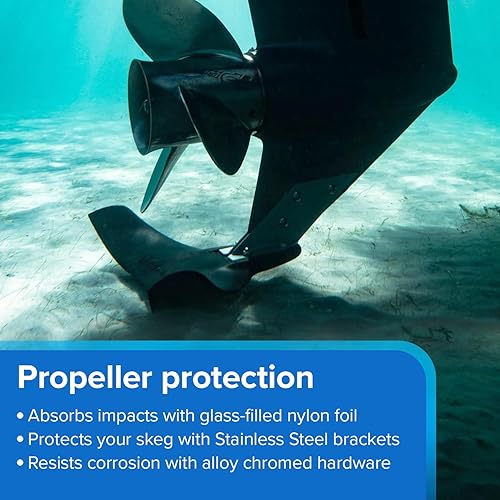Miniatura 3 de Estabilizador de barco Hydrofoil - Escudo montado en esquivador para motores con soporte de montaje de grado marino - 8 a 425 HP - Mejora el