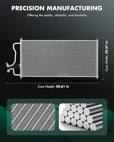 Vista 77 de SCITOO Aire acondicionado condensador compatible con Chevrolet, para modelos GMC - Silverado 2500 HD 2015-2019 - Sierra 2500 HD 2015-2019 - 6.0L