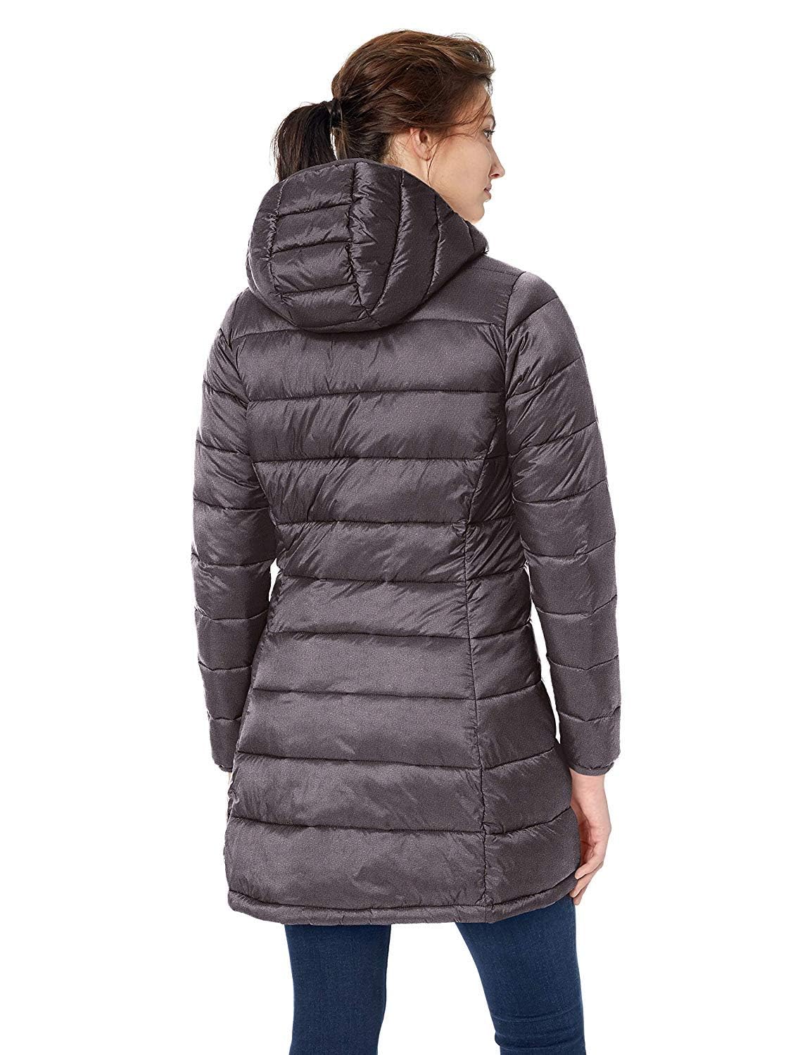 Amazon Essentials Piumino con Cappuccio Leggero con Cerniera Integrale Impermeabile (Disponibile in Taglie Forti) Donna