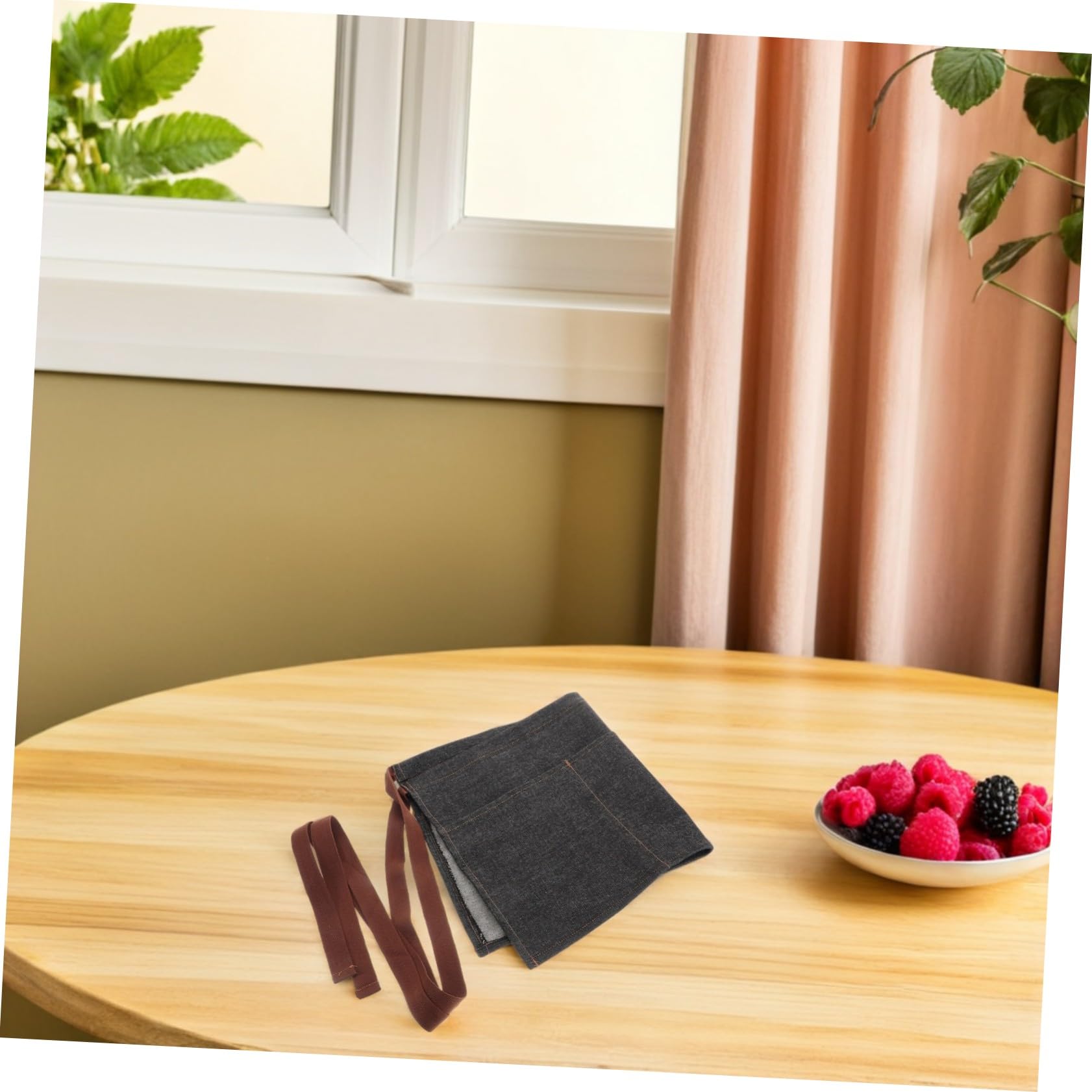 SHINEOFI 2 Piezas Delantal Cintura de Mezclilla Corto con Bolsillos Cómodo Diseño Práctico para y Chefs Restaurantes y Cafeterías