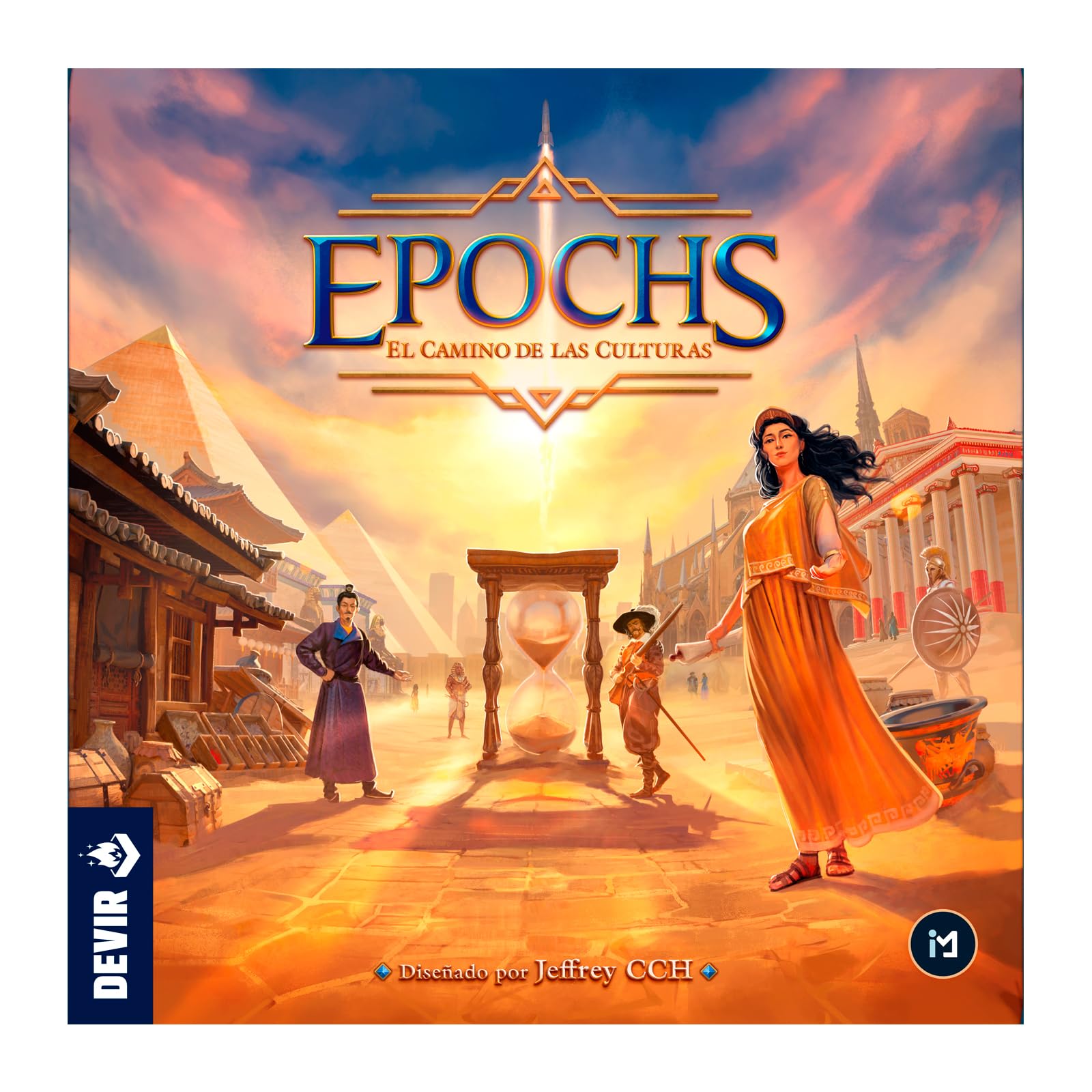 Devir - Epochs: El Camino de Las Culturas, Juego de Mesa de Estrategia y Civilizaciones, Construcción de Imperios, Exploración, Comercio y Guerra, para 2-4 Jugadores | Versión Española