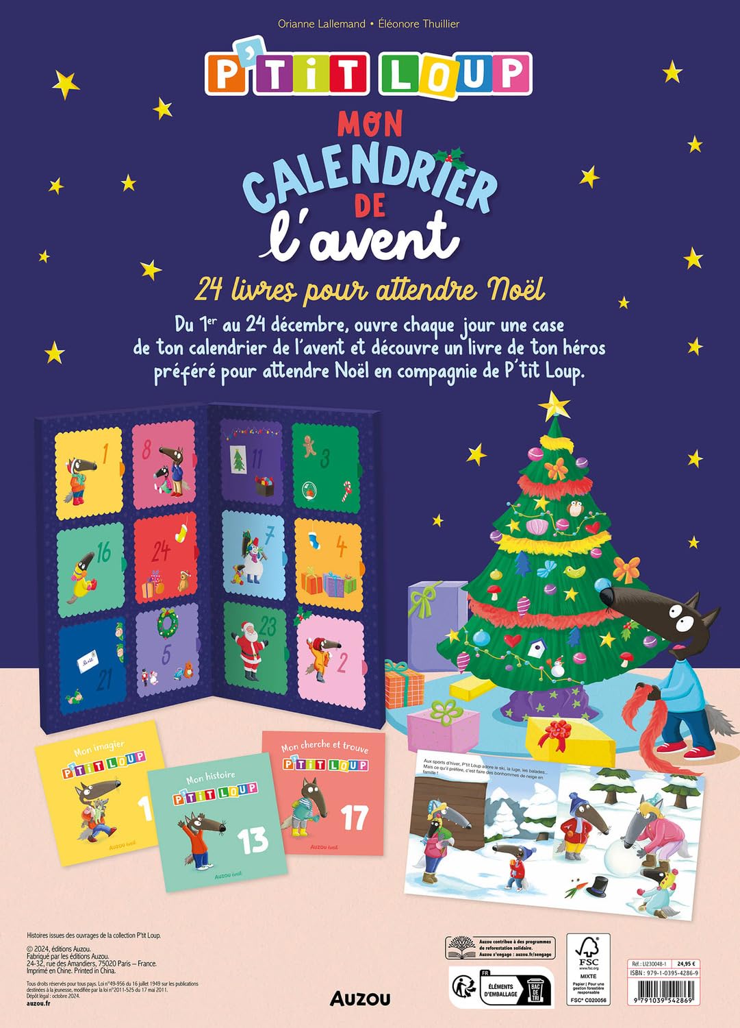 P'TIT LOUP - MON CALENDRIER DE L'AVENT 2024: 24 livres pour attendre Noël (Divers produits dérives)