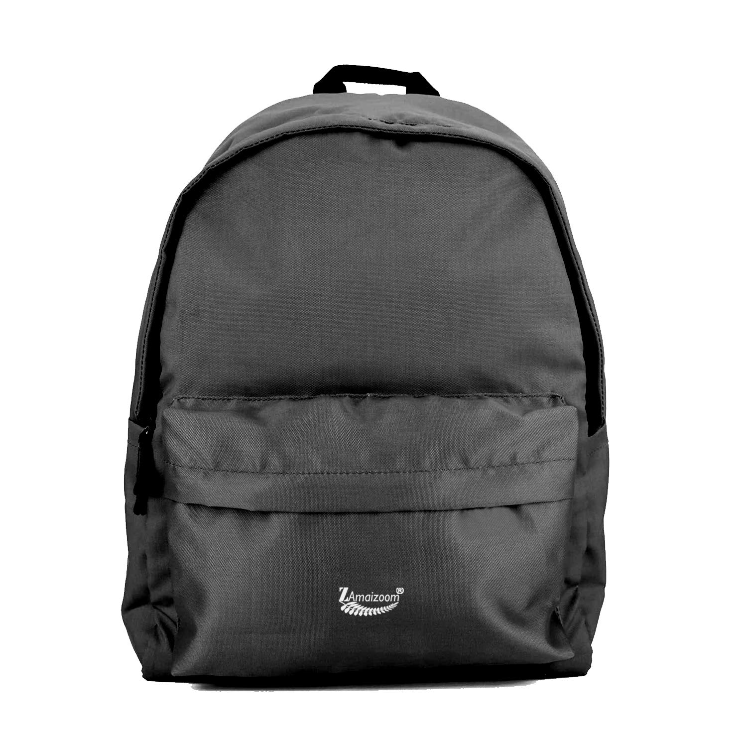 ZAmaizoom Single Compartment Polyester Classic Fabric Backpack (Black,Medium Size 21 LTR.)