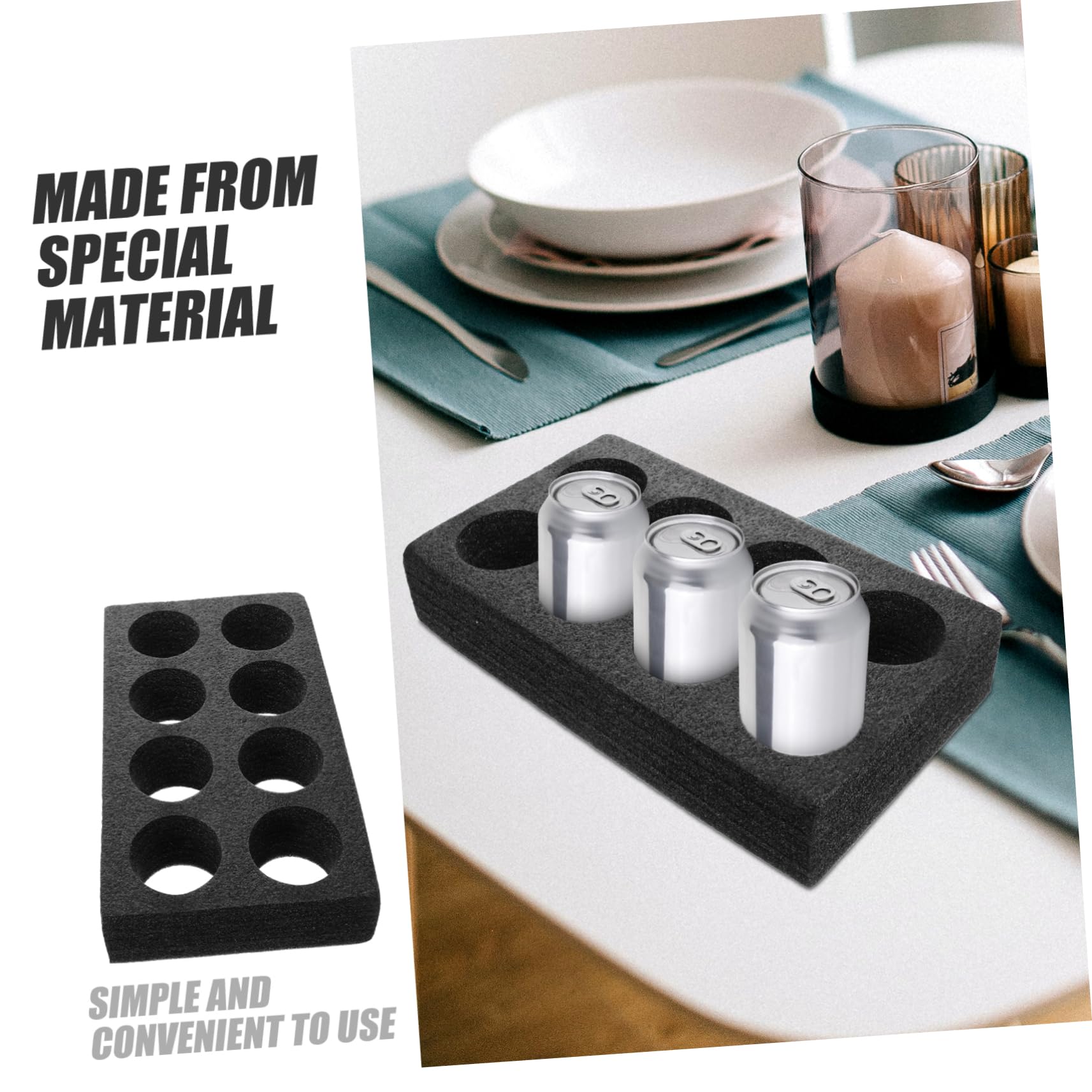 TIDTALEO 3Pcs Beverage Packing Box Portable Takeout Cup Carrier Trays Outdoor Cup Holder for Drinks Coffee Milk Tea Safe Collision Design for Parties Office