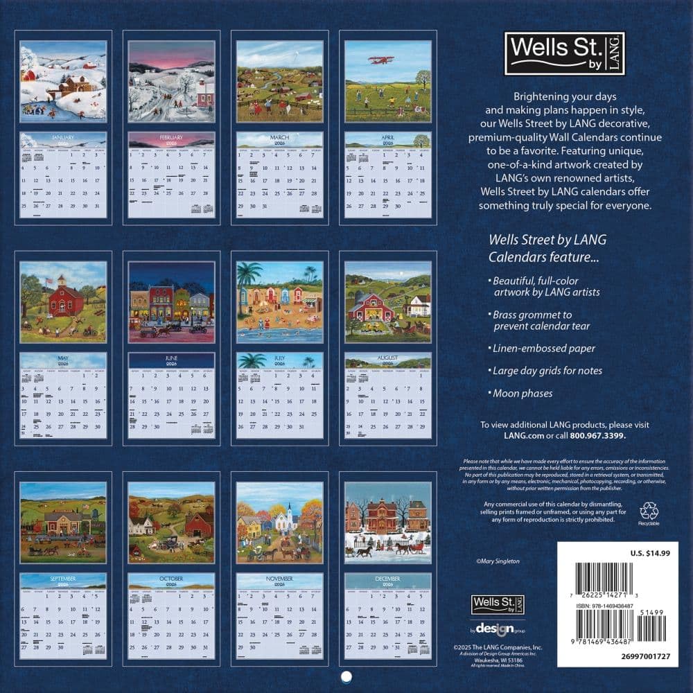 WSBL Folk Life 2026 12X12 Wall Calendar (26997001727) - Image 2