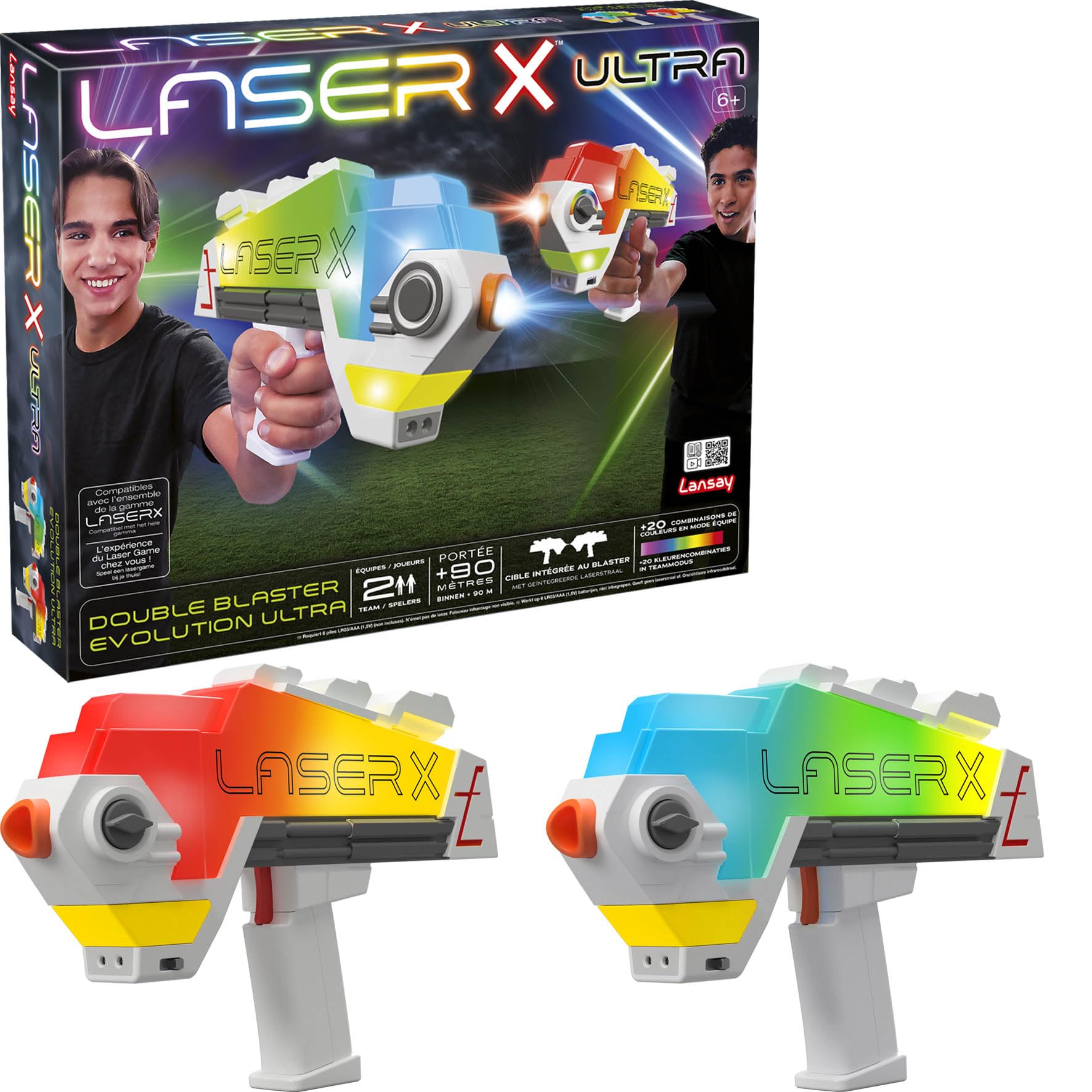 Jeu laser - LANSAY - 87552 - Laser X - Double Blaster Evolution Ultra