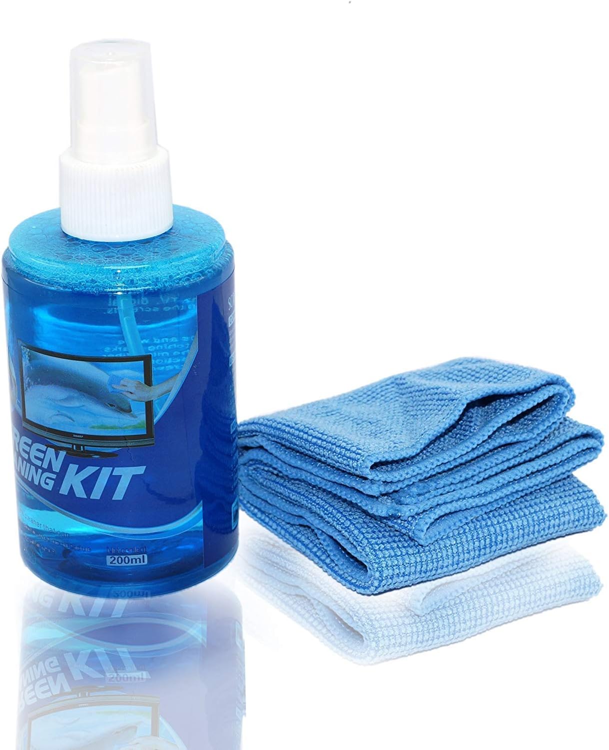 RiaTech 2 in 1 Screen Cleaning Kit for Laptops Mobiles LCD LED Computers TV