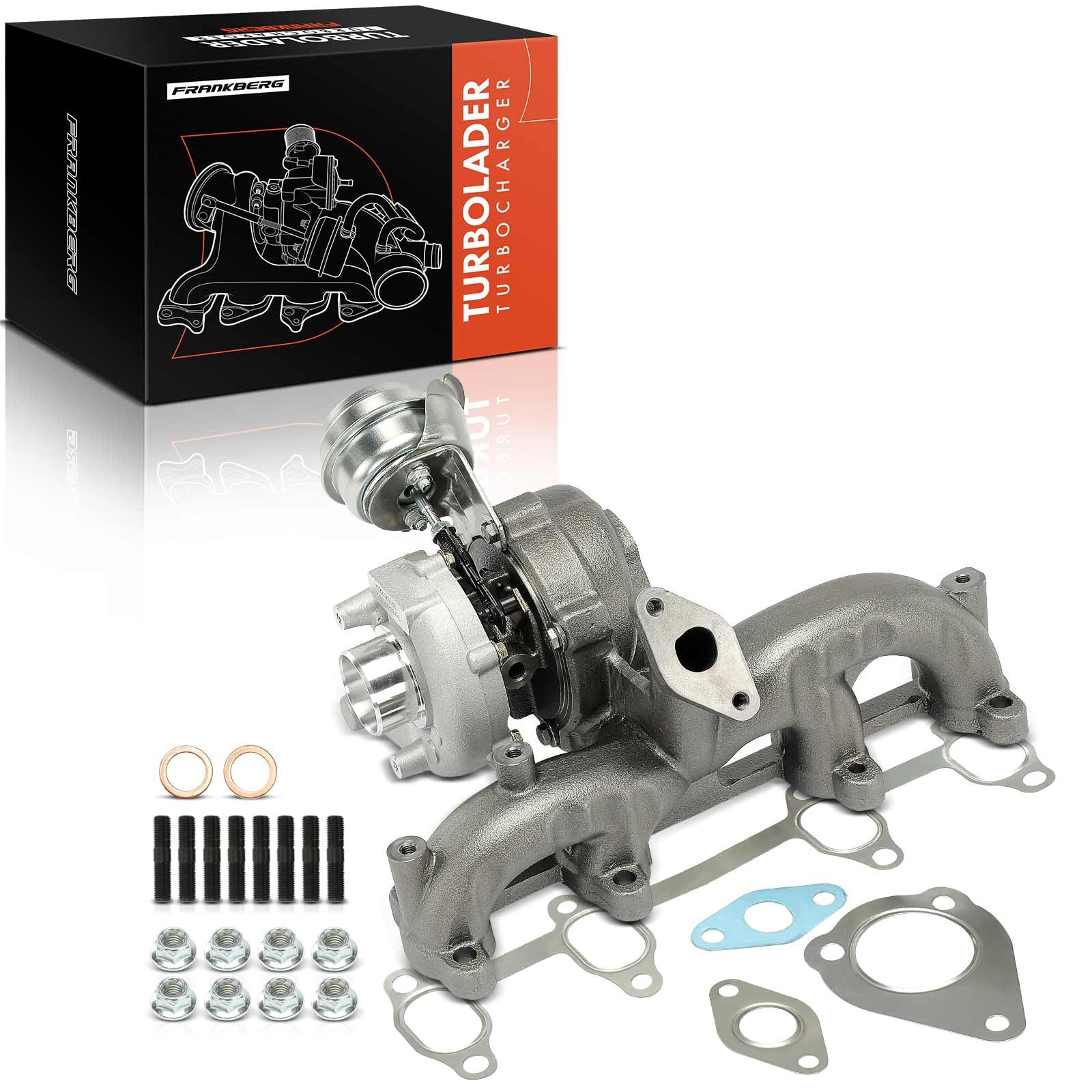 Frankberg Turbocompressore diesel 454232-0001 | Compatibile con: A.l.h.a.m.b.r.a Van 7V8 7V9, New Beetle 1C1 9C1, Altaea XL 5P5 5P8, A.l.h.a.m.b.r.a 7V8 7V9