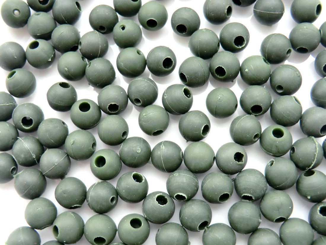Phoxinus Impact Beads/Shock Beads - 8mm - Green - 100 pack