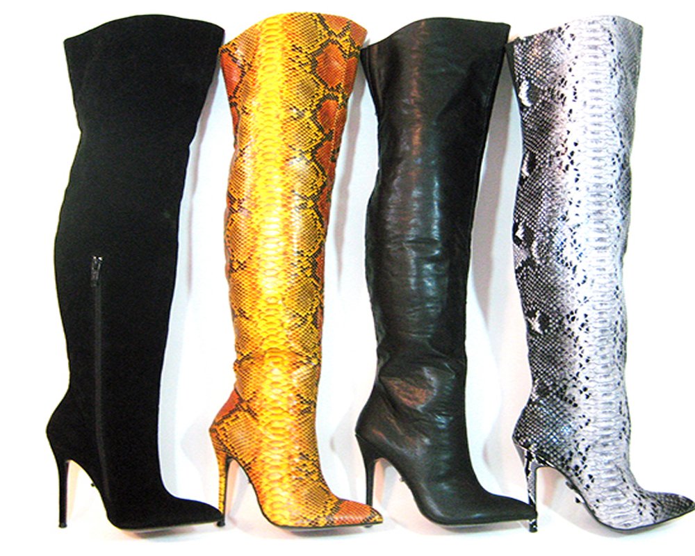The Highest Heel Fierce-11 Tall Boots with 4.5" Heel unisex-adult Fashion Boot