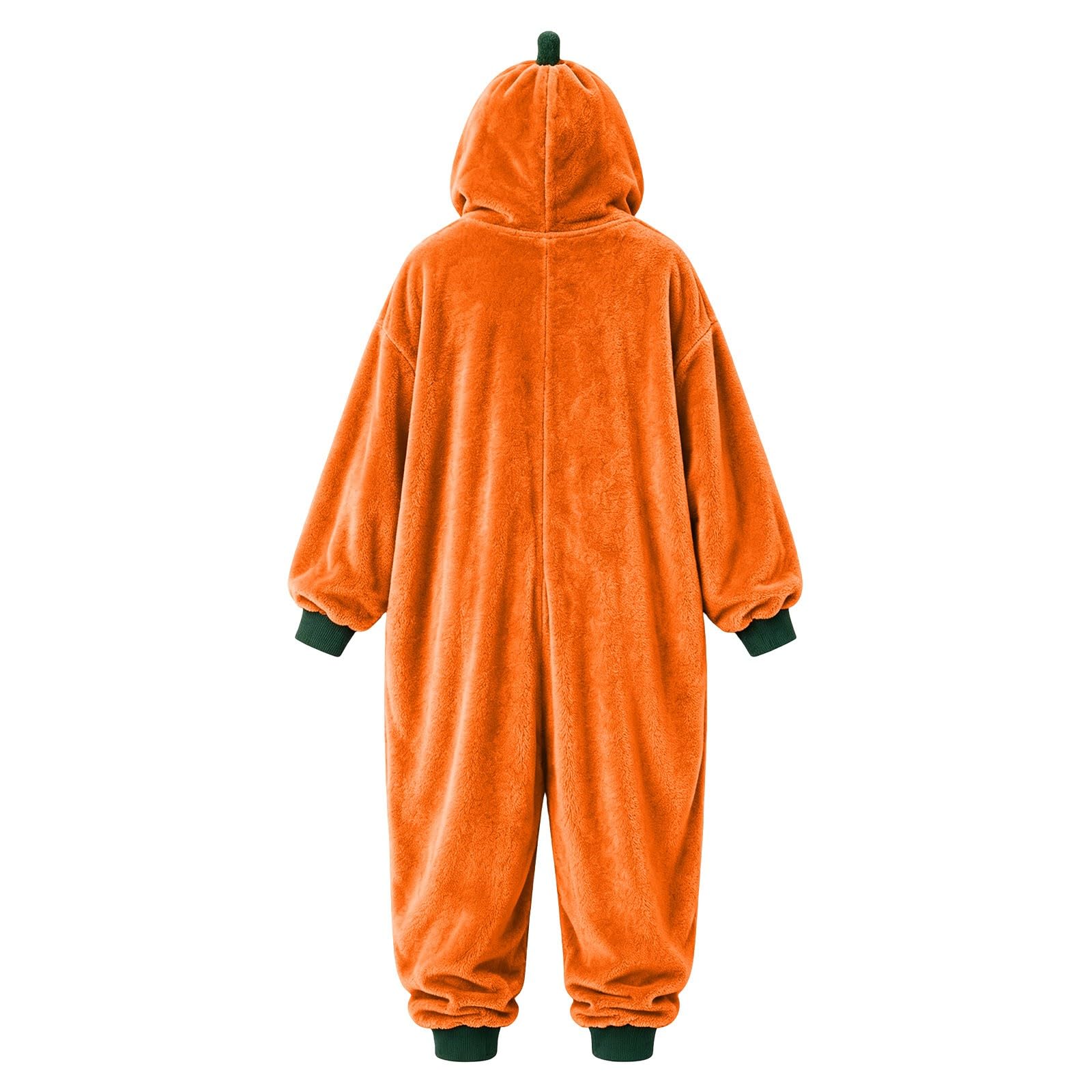 Generisch Tuta di Halloween per adulti con stampa unica, a maniche lunghe, con cappuccio, versatile, per il tempo libero, le vacanze, indossabile tutto l'anno (arancione, XL)