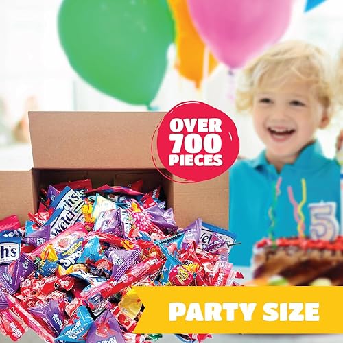 Miniatura 4 de Paquete variado de dulces para fiestas 10 libras más de 500 piezas TWIZZLERS Razzles Skittles Starburst rellenos de piñata envueltos individualmente