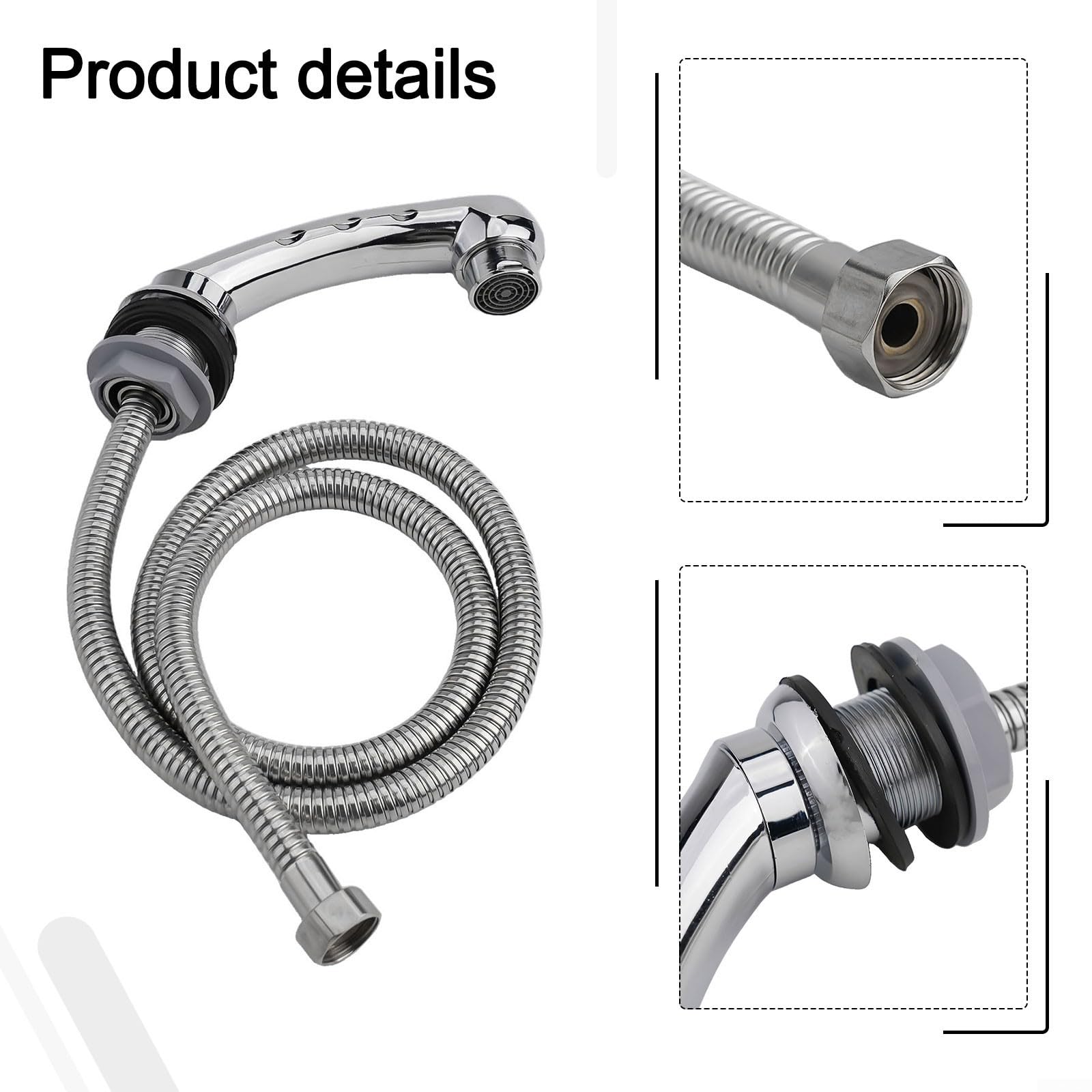 Soffione doccia professionale per shampoo, ugello per lavabo, con tubo flessibile per barbiere, parrucchiere, spray flessibile per salone di bellezza
