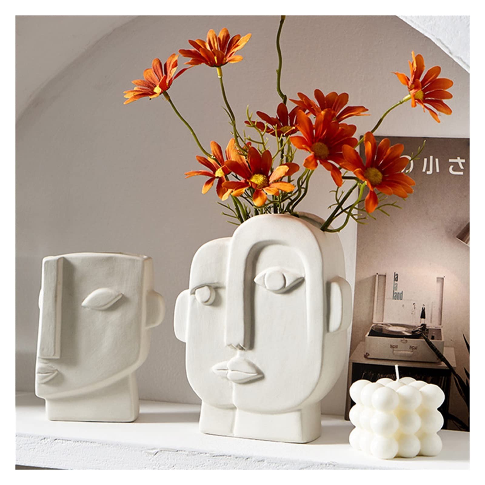 Nordic Decor Face Shape Flower Vase 【公式通販】
