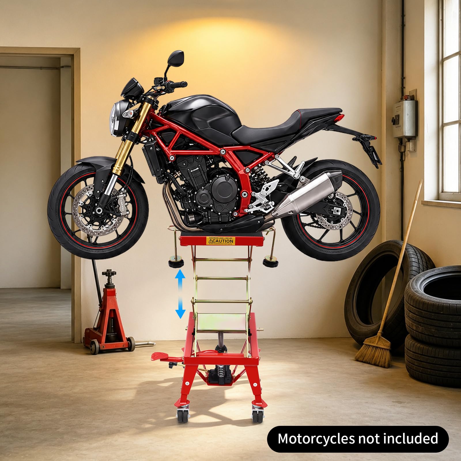 Ponte sollevatore idraulico per moto, piattaforma di sollevamento idraulica