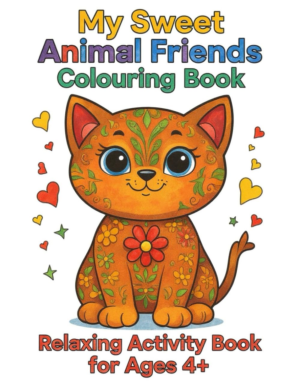 Cartoon Animals Colouring Book