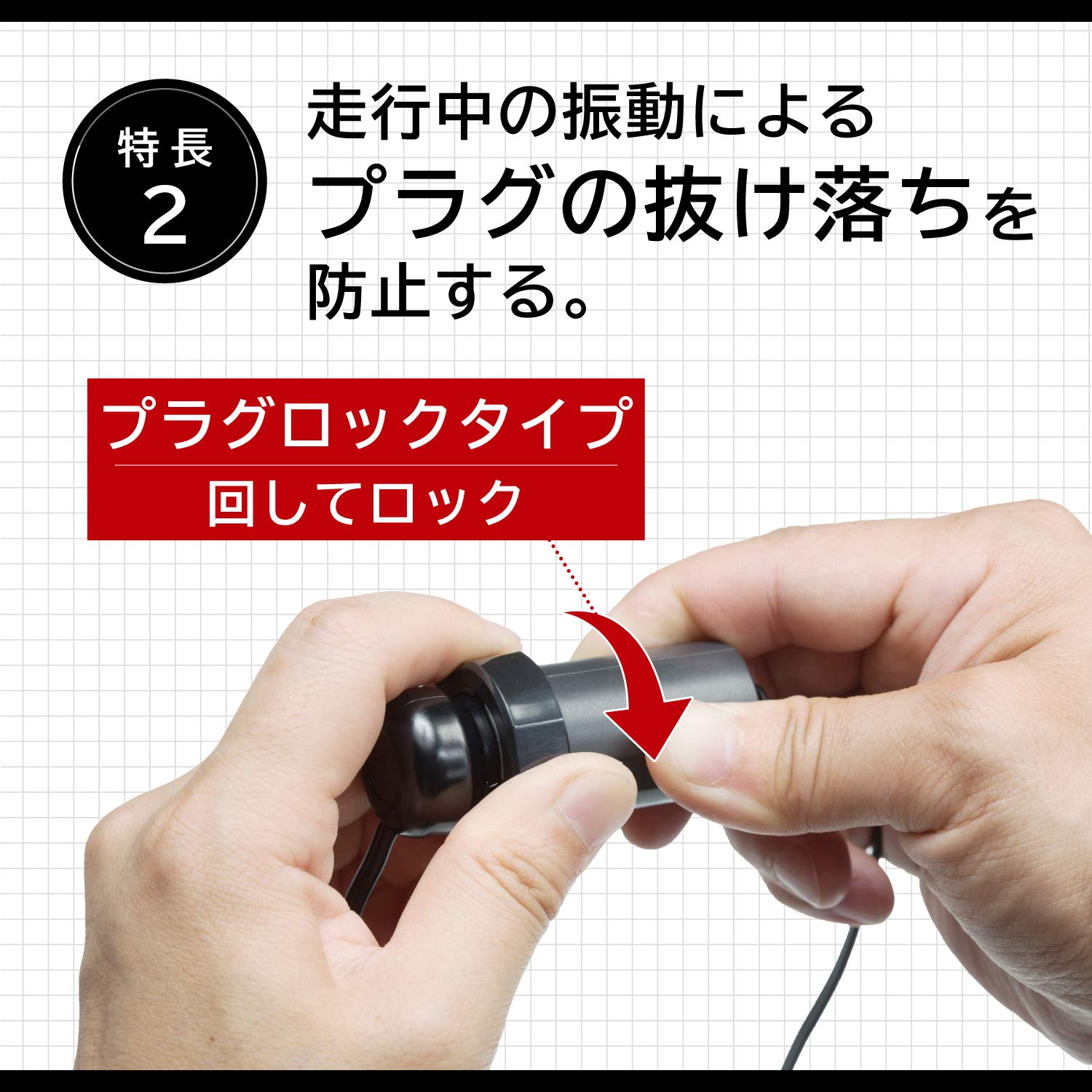 Amazon.co.jp: エーモン(amon) AODEA(オーディア) プラグロック電源 