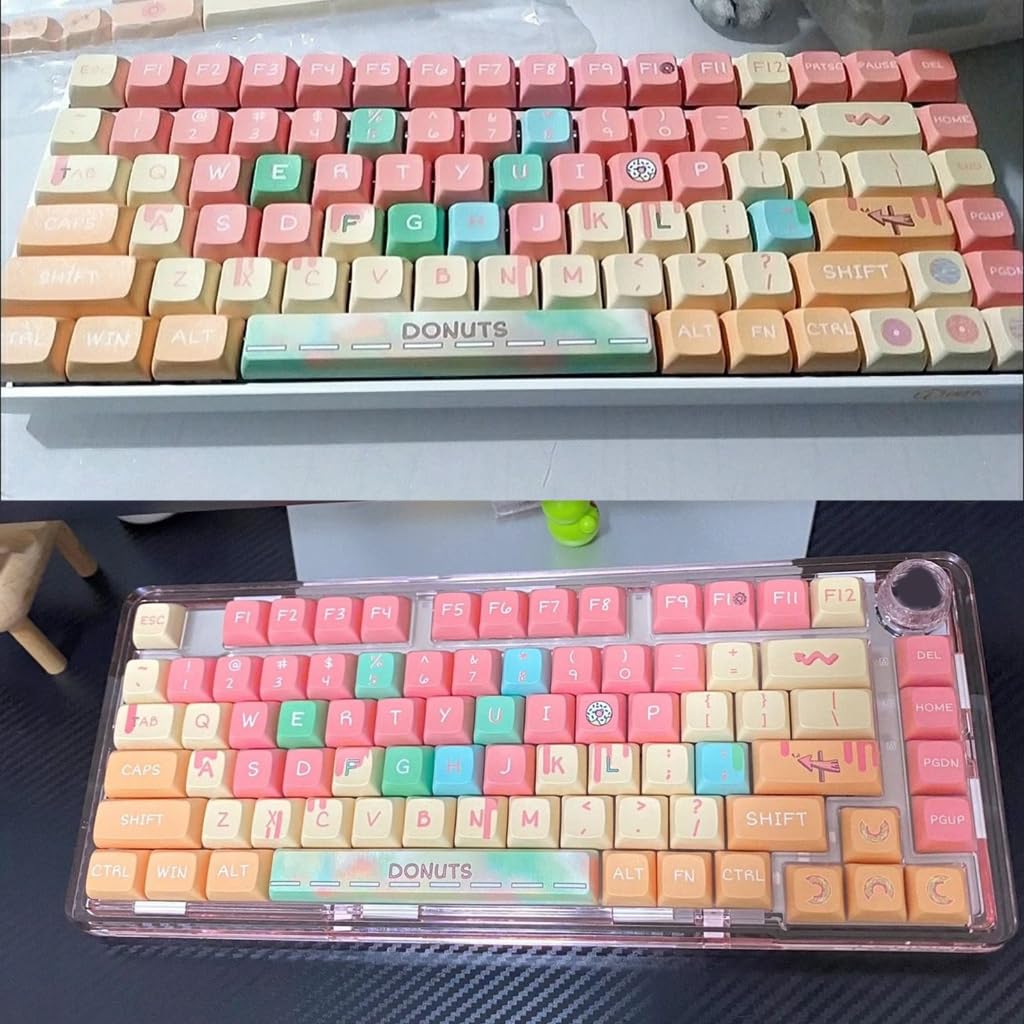 127 szt. XDA kolorowy zestaw klawiszy z wygodnymi klawiszami do klawiatury mechanicznej