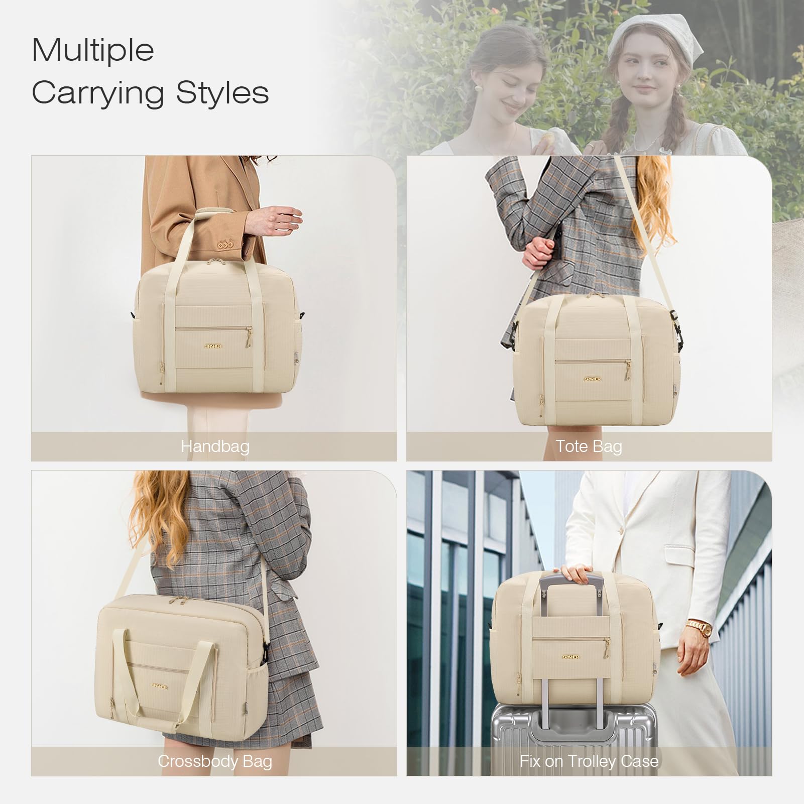 SPAHER Borsone da Viaggio Easyjet 45x36x20 Bagaglio a Mano Borsone Palestra Sportiva Grande 30L Donna Uomo Impermeabile Borsa da Viaggio Piscina Fitness Travel Duffel Cabin Bag