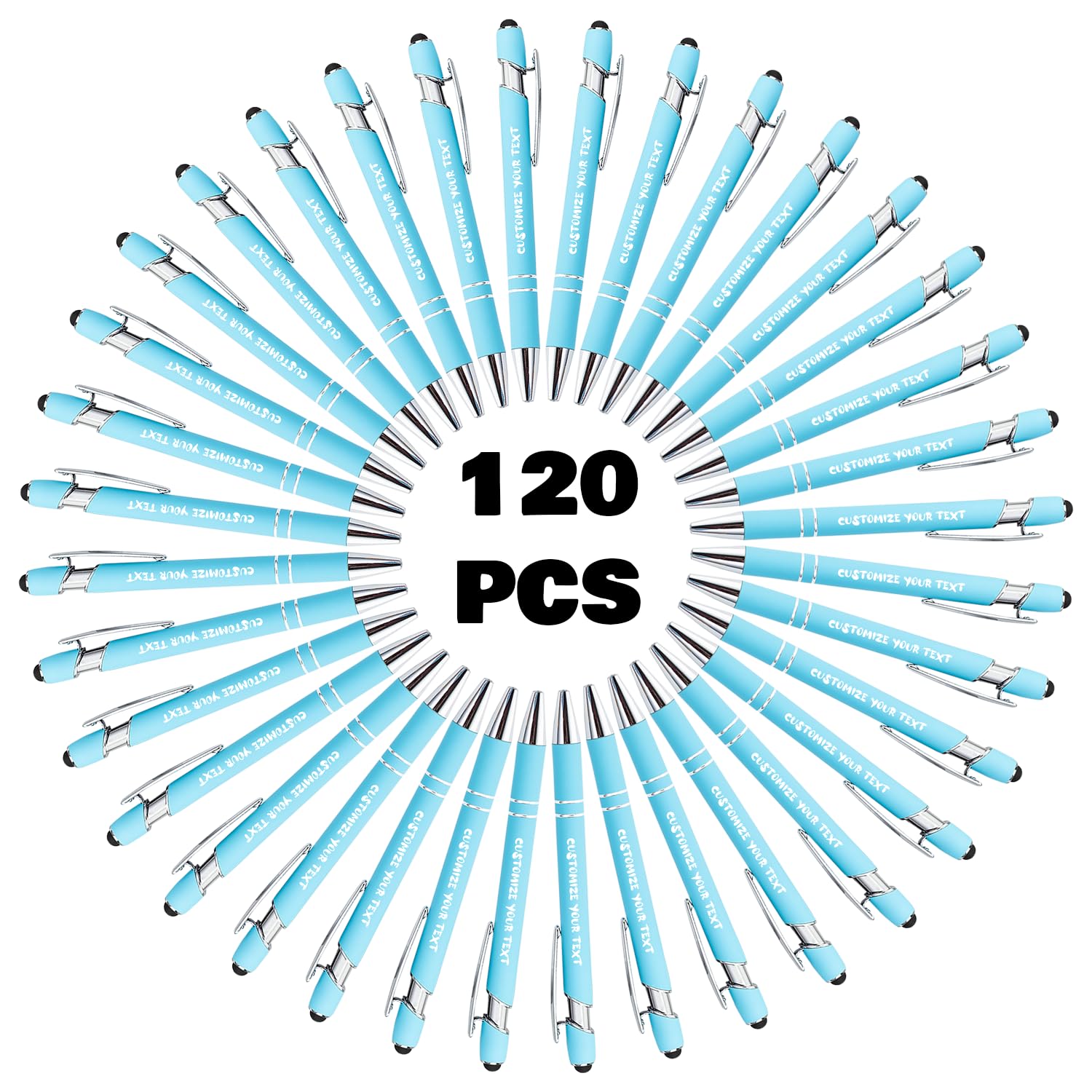 AIFLM Personalized Pens with Name in Bulk Up to 500 Pcs Engraving Ballpoint Pens Set with Your Name Text for Business,Graduation,Wedding,Birthday,Christmas
