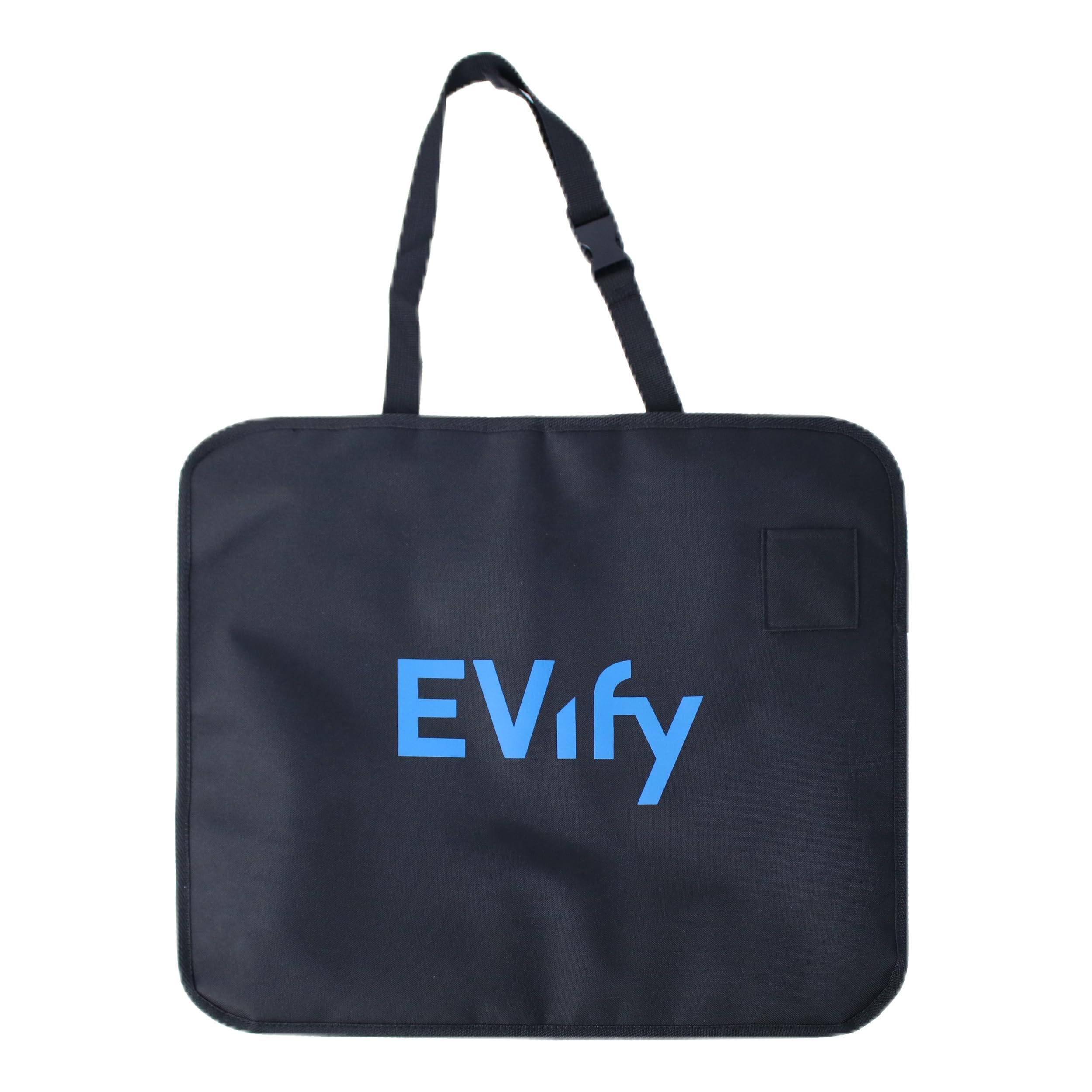 Borsa di ricarica tipo 2 per bagagliaio, organizer velcro, scomparto carte ricarica, design