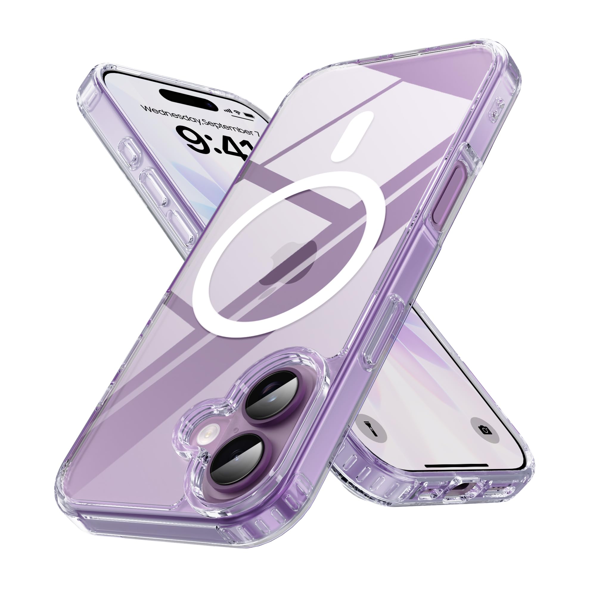 PinLiSheng iPhone 17 ケース MagSafe対応 透明 カバ…