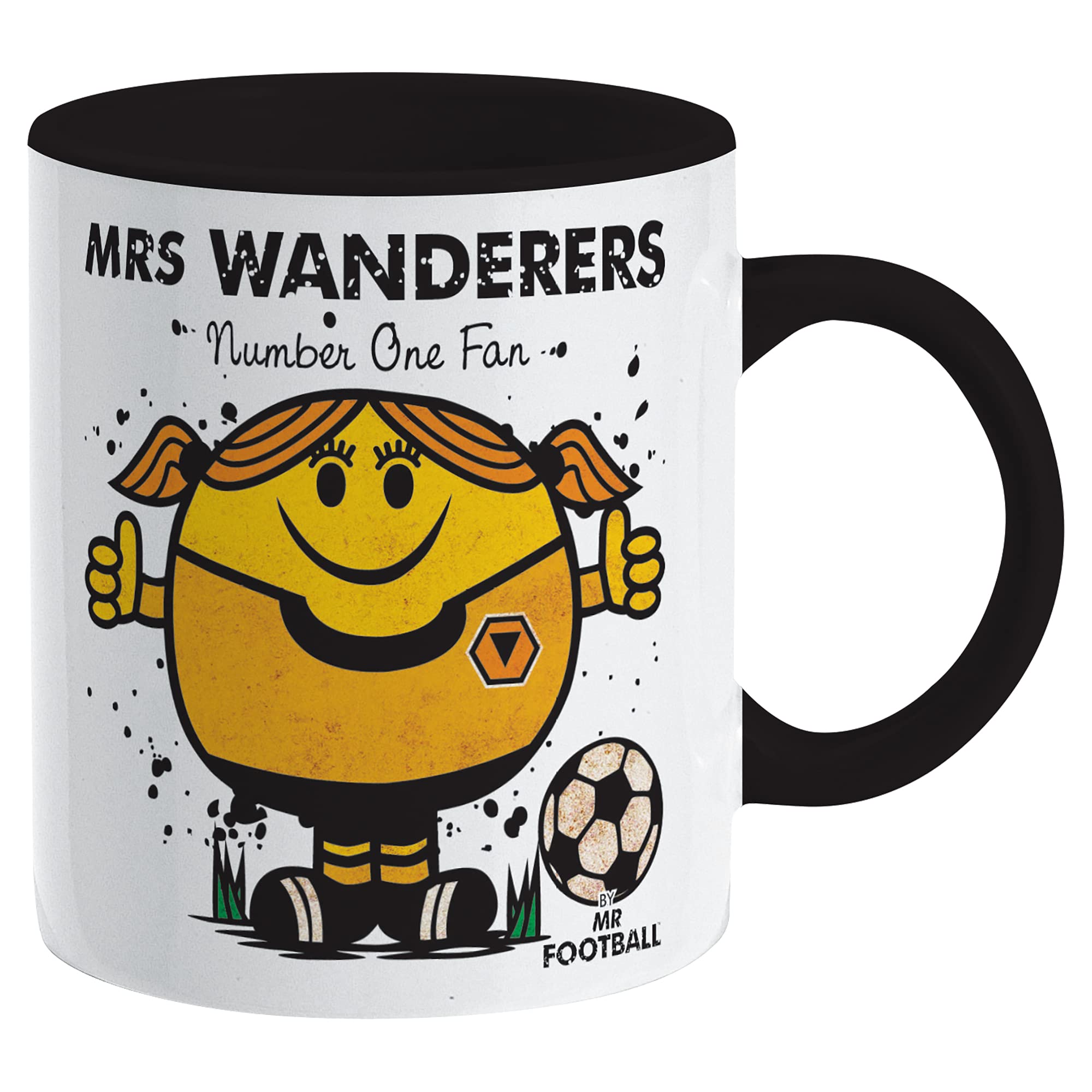 Bomblighters Mrs Wolves Football Ceramic Mug - Merchandise Gift for Wanderers Fan Wolverhampton