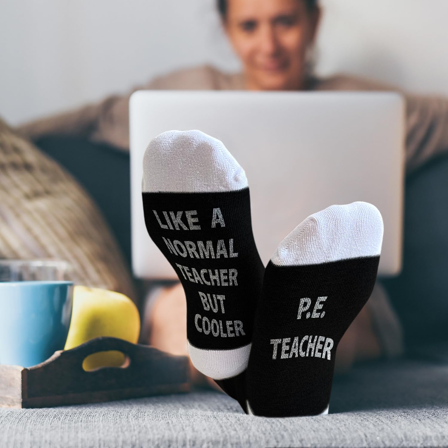 Funny Socks for Women Men - PEteacher