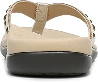 Vista 59 de Sandalias Vionic Tide Aloe, con tira para dedos, con diamantes de imitación, con soporte de arco ortopédico oculto, para mujer Moca