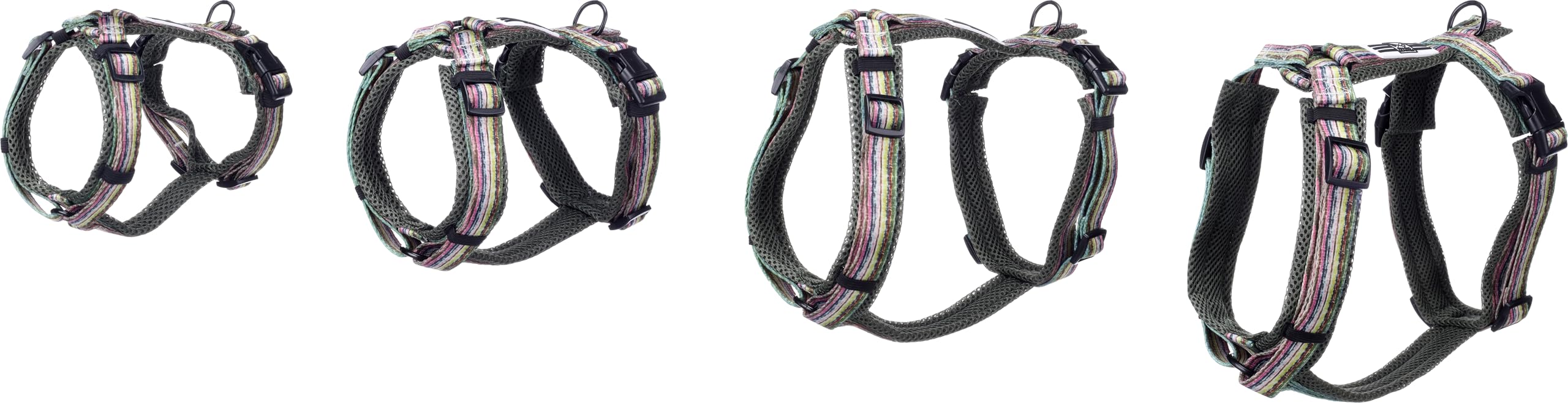 Perro Arnés Forma en Y Emerald Verde M 46-74cm 52-74cm 20mm