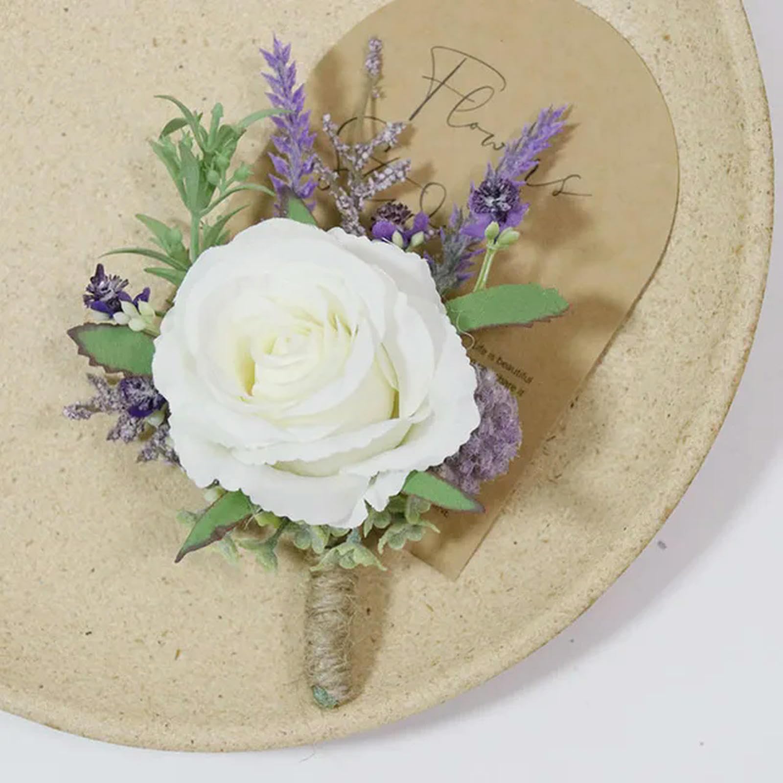 Ebold 05 Boutonniere Lilac Artifical Boutonniere Flowers Bridesmaid Groomsman Marriage Wedding Party Accessories Corsages For Wedding