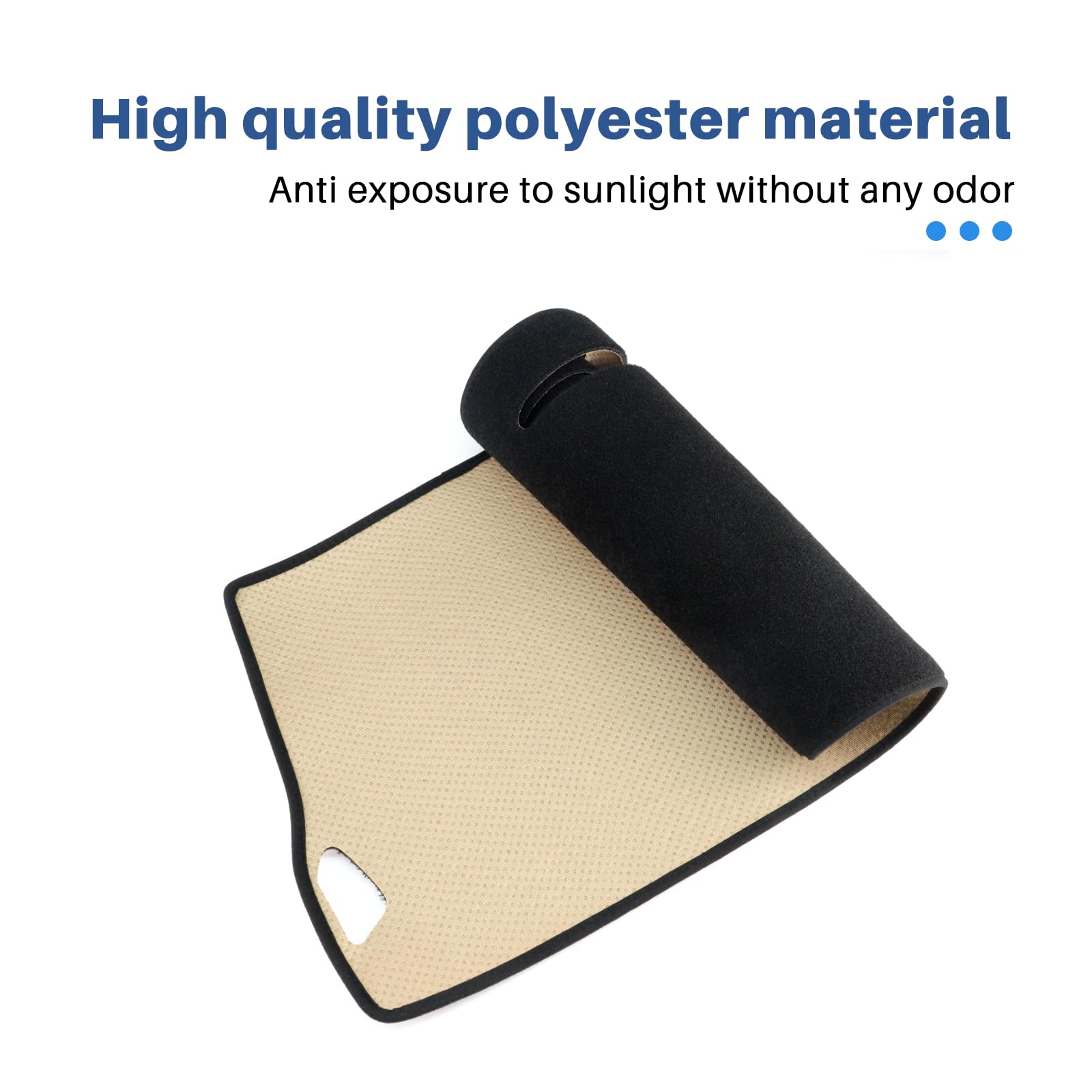 Protection Solaire de Tableau de Bord de Voiture pour Dacia Duster 2024 2025 2026 Bigster 2025-2027 Tapis Anti-Rayures antidérapant Accessoires intérieurs (Polyester)