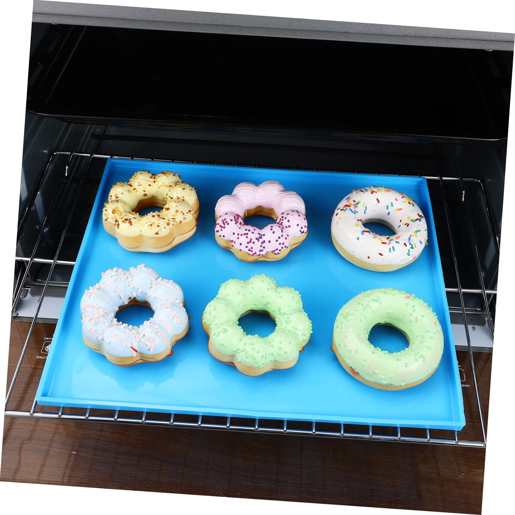 IMIKEYA Silikon-backmatte für Backofen Antihaft-backblech Wiederverwendbare Silikon-backform mit Erhöhtem Rand Temperaturbeständig von C bis C Leicht zu Reinigen
