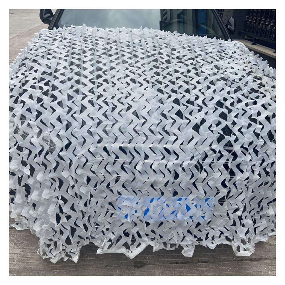 Filet de camouflage blanc 6x6m wangk pour camping et parasol