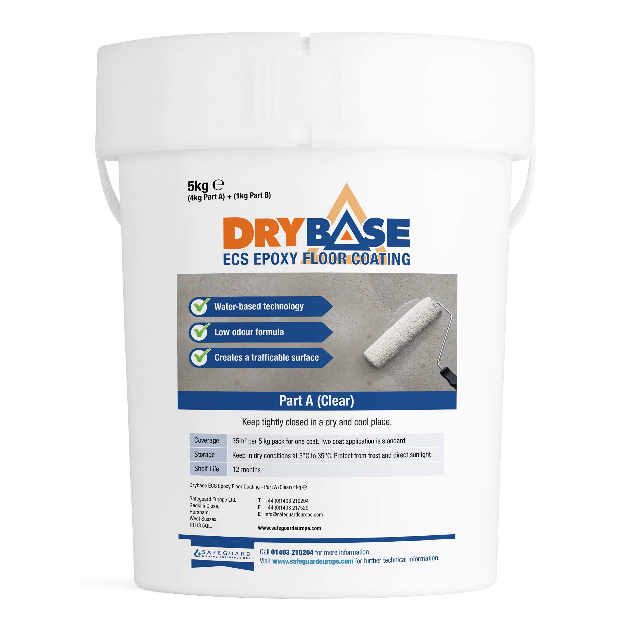 Buy Drybase ECS Epoxy Floor Paint 5 Kg (Clear) Waterproof Concrete