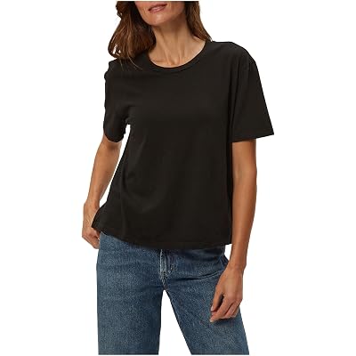Michael Stars Nina Crew Neck Short Sleeve Tee black