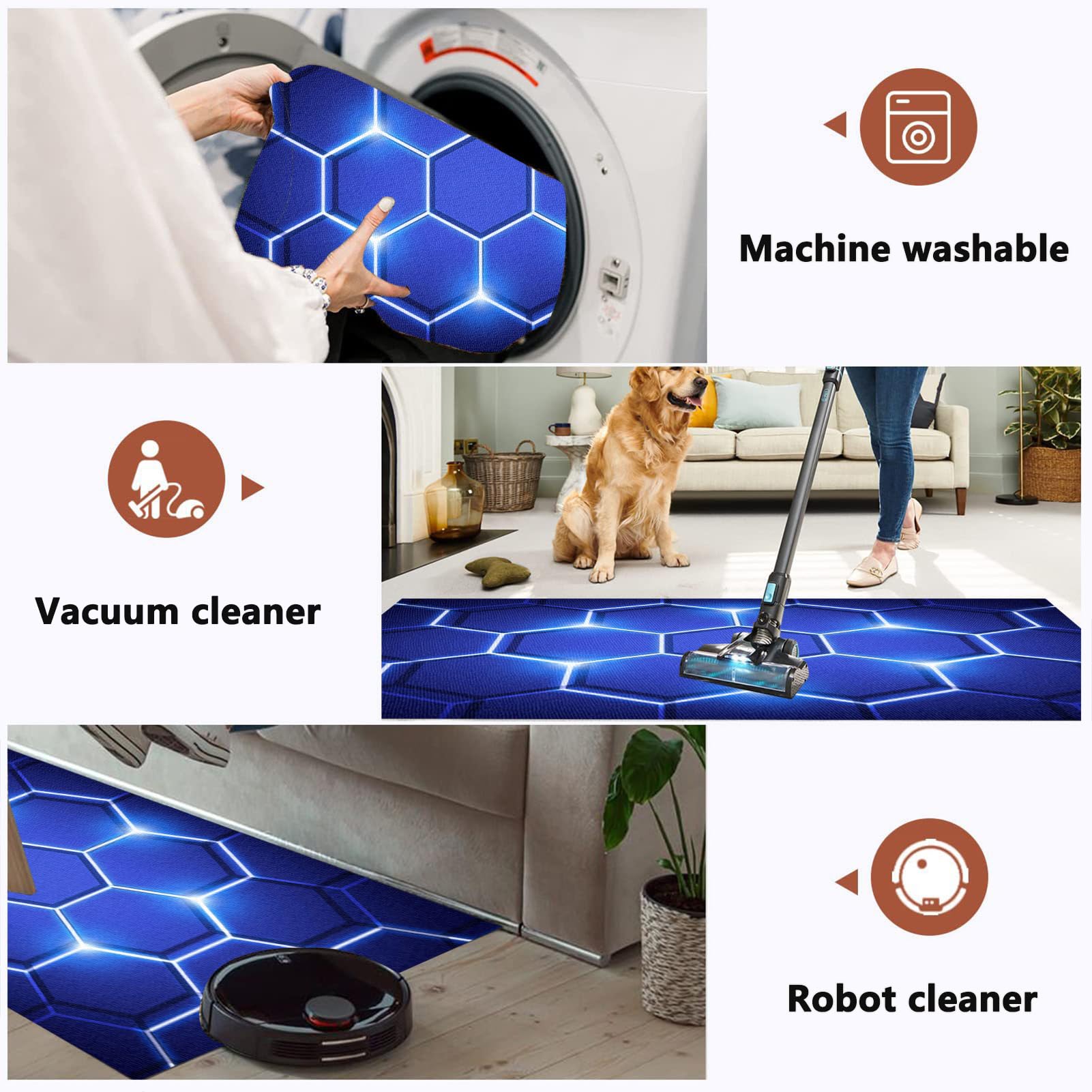 Gaming Dywan Krzesło 200 x 230 cm Mata na krzesło komputerowe, mata na krzesło biurowe, mata do gier podłoga, mata na krzesło inwalidzkie, mata wielofunkcyjna mata ochronna