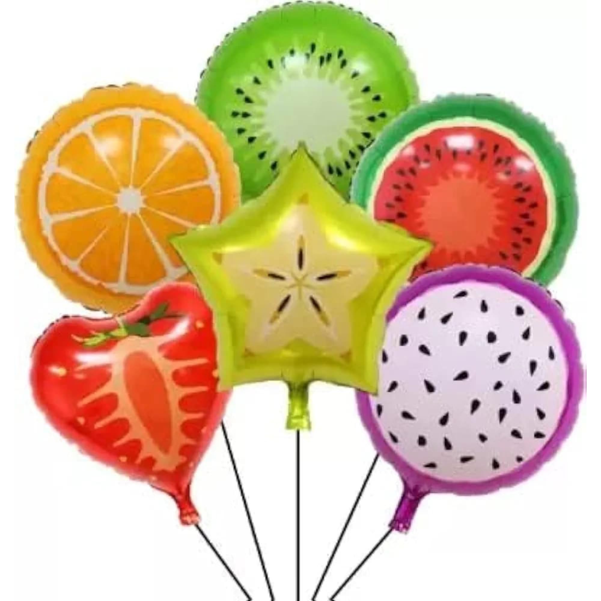 Foil Fruit Balloons - Birthday Party Decorations -1 Foil Fruit Balloons - Birthday Party Decorations -1