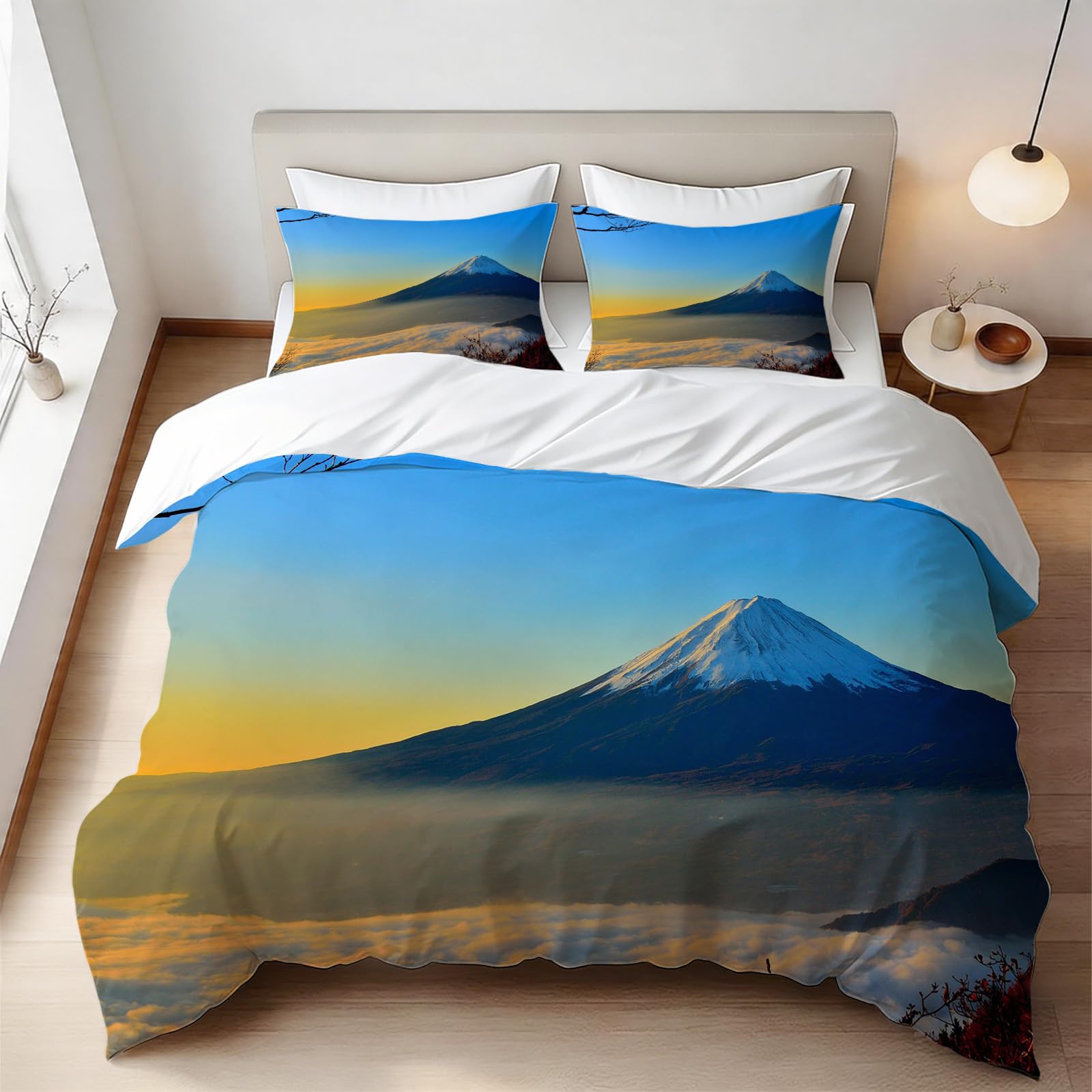 Parure de lit Mont Fuji 160x200 pour créer une ambiance zen dans votre chambre