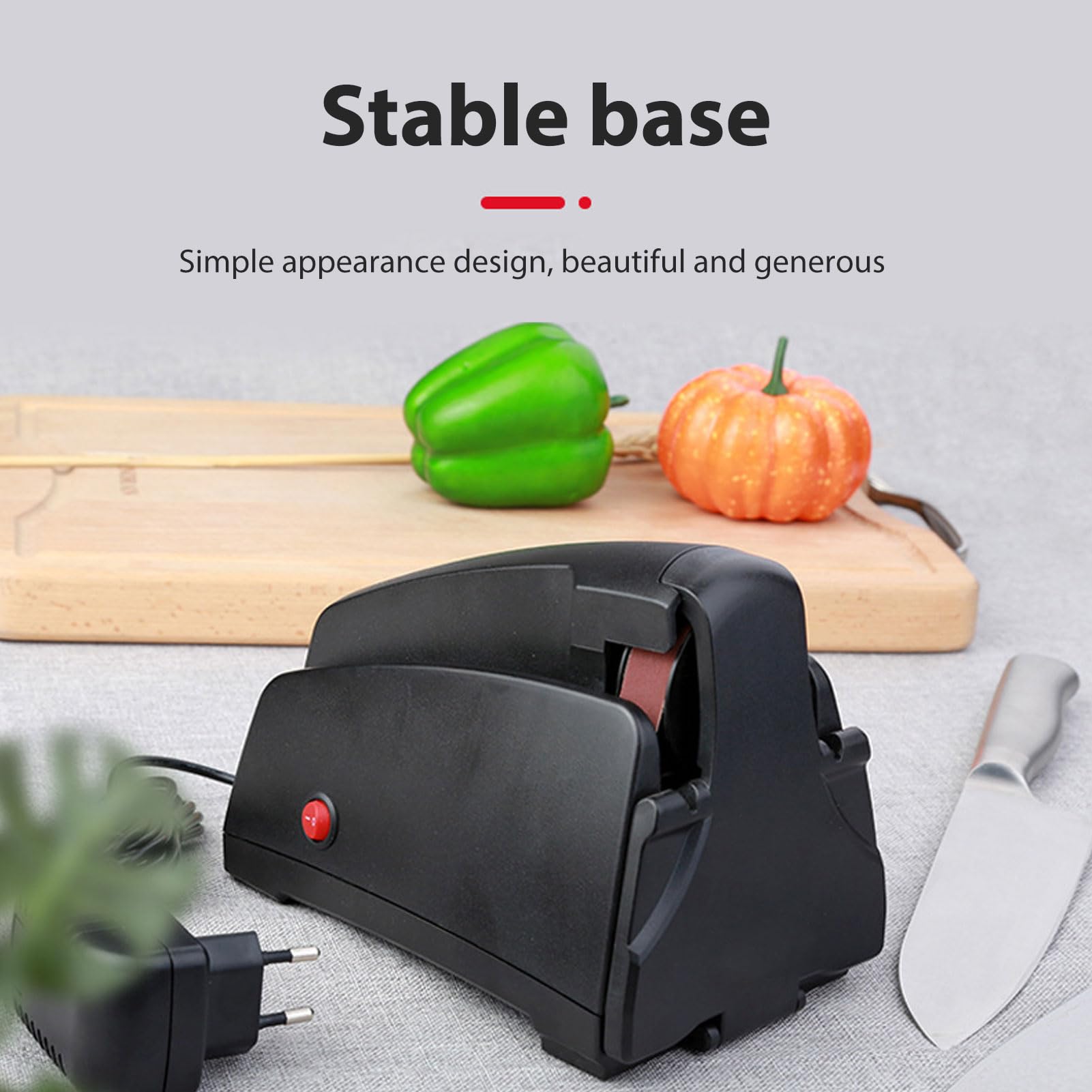 Affiliatore del Coltello Elettrico Affittatore da Professionale con Cinture Abrasive Flessibili 3 modalità 4000 Giri/Min per Chef Affettano le Forbici Santoku Coltelli (Plug)