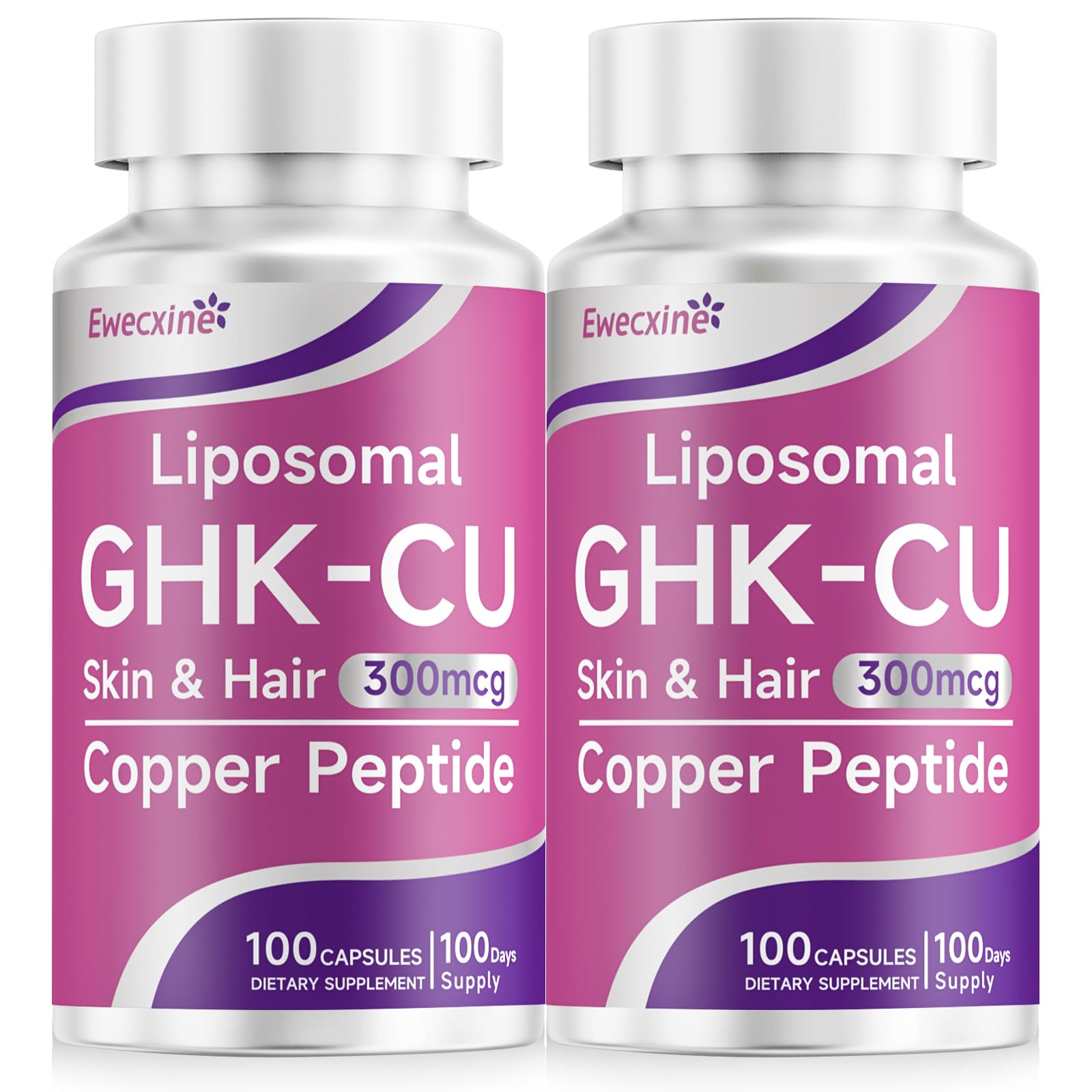 best ghk-cu supplement Ewecxine 2-Pack (200 Capsules) Copper Peptide Supplement, 300 mcg per Serving, Liposomal Formula, 100 Vegan Capsules – Beauty Support Matrix with Biotin, Phytoceramides & Herbal Blend : Health & Household size needle for sq Stacks Size:200g