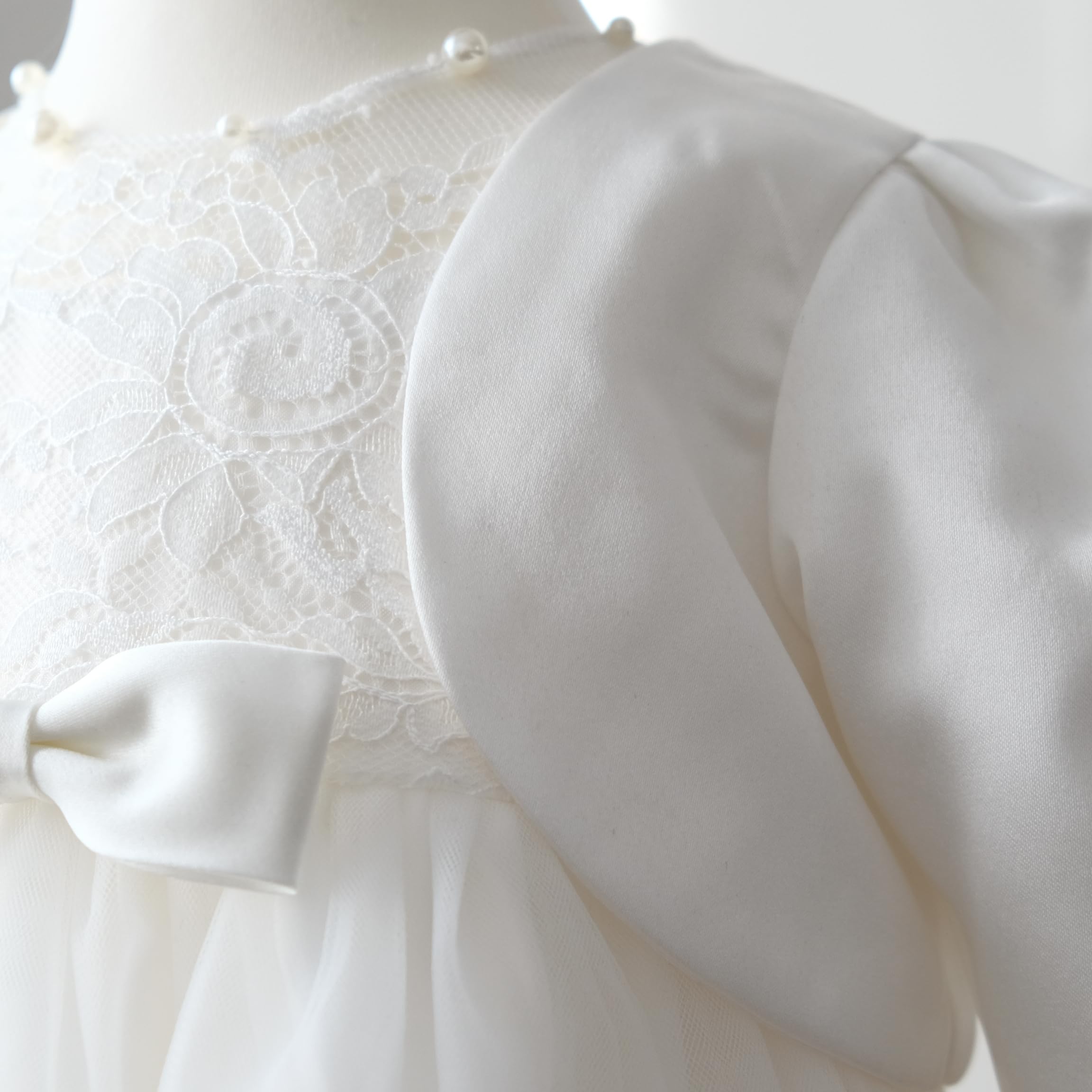 Taufkleid mit Bolero Baby Mädchen Tüll Prinzessinkleid M28