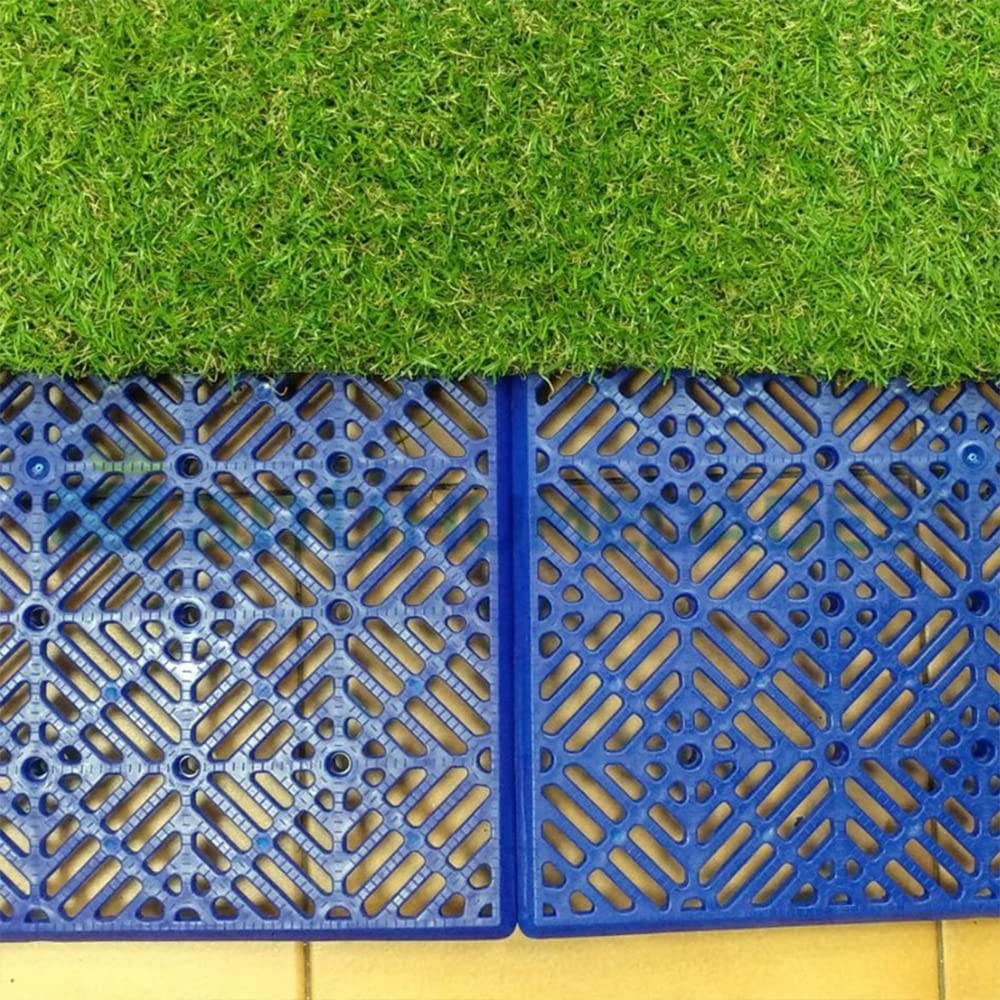36 Losetas Antihumedad Azul ≈3m² Piscinas Terrazas Camping Baño | Higiénicas. Evitan la humedad y charcos en duchas, patios, jardines y caravanas. Montaje DIY. Hechas en España. 30x30x1,5cm.