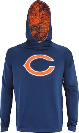 Zubaz NFL Mens Primary Logo French Terry Pullover Hoodie