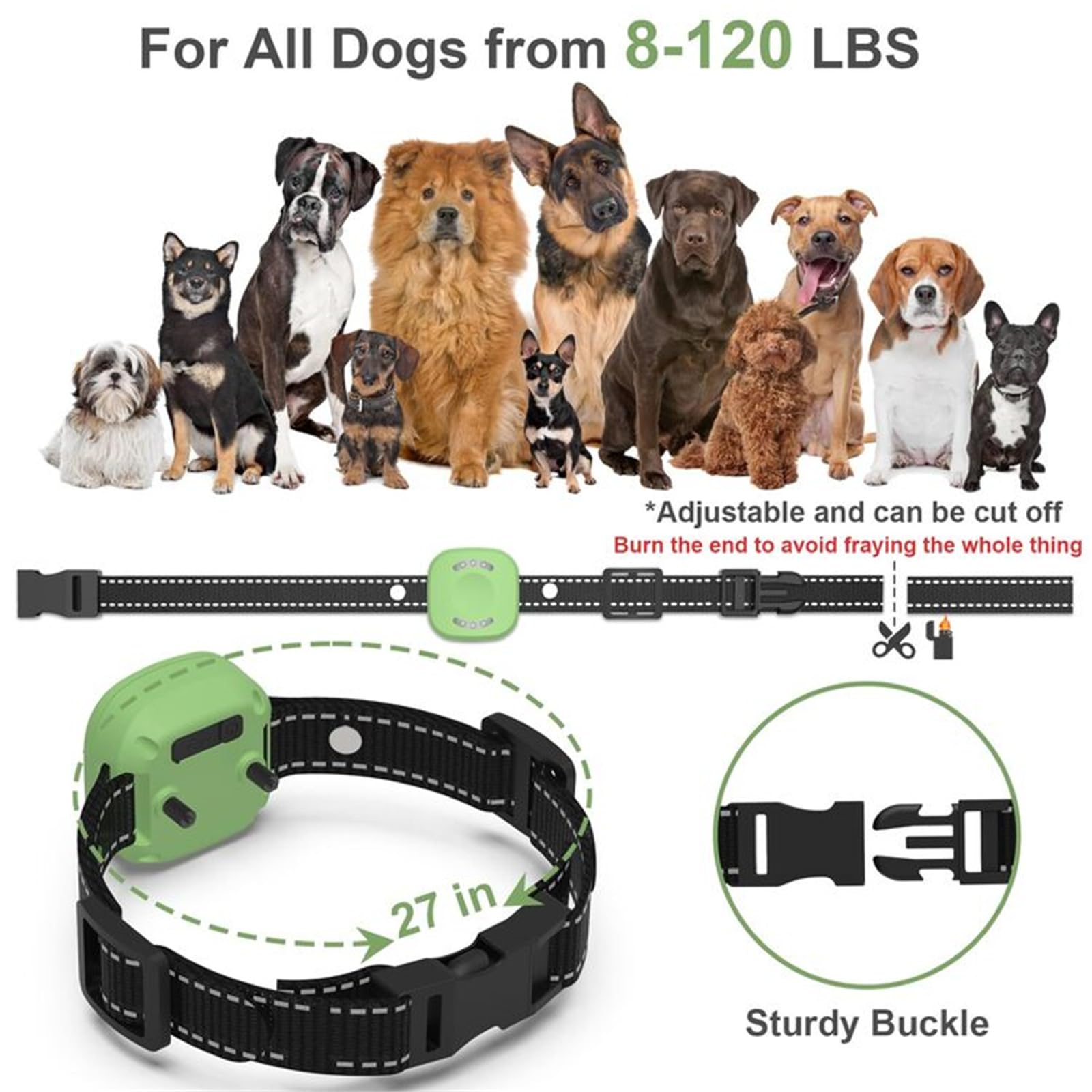 Generisch Neues Hundetrainingsspielzeug,Hundeausbildung,Hund Verhalten Guidance Halsband,Hund interaktives Spielzeug für Hunde Aller Größen - Wasserdicht, Einstellbare Länge (55v)