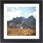 Brun 8x10 Cadre photo avec tapis pour 6x8 Affichage, cadre de photo murale pour bureau rustique pour horizontal et vertical, paquet de 1
