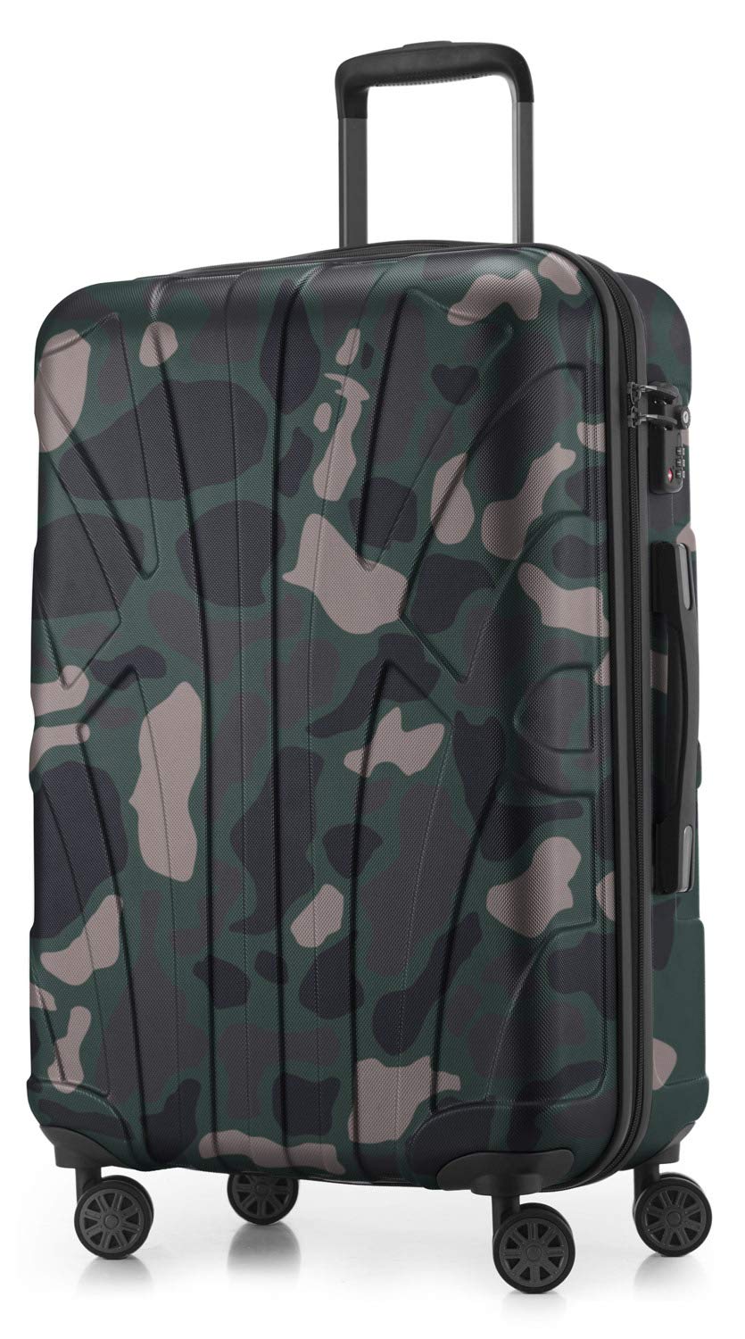 Suitline - Maleta de Mano rígida, Trolley 4 Ruedas, TSA, 55 cm, Aprox. 34 litros, 100% ABS Mate, Azul Oscuro — view 71