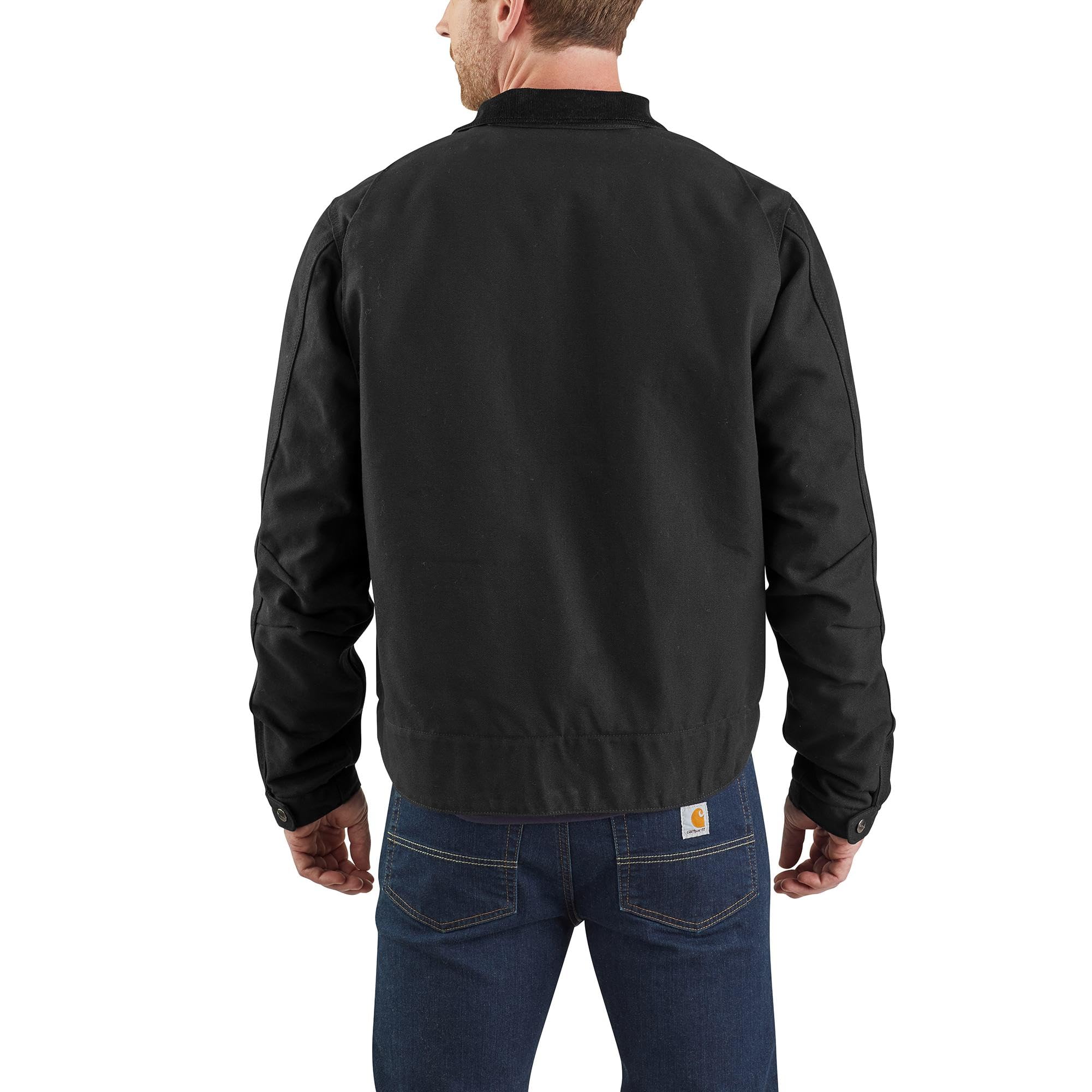 Carhartt Giacca Detroit, Vestibilità Comoda, In Tessuto Duck Con Fodera Tipo Coperta A Righe, Uomo