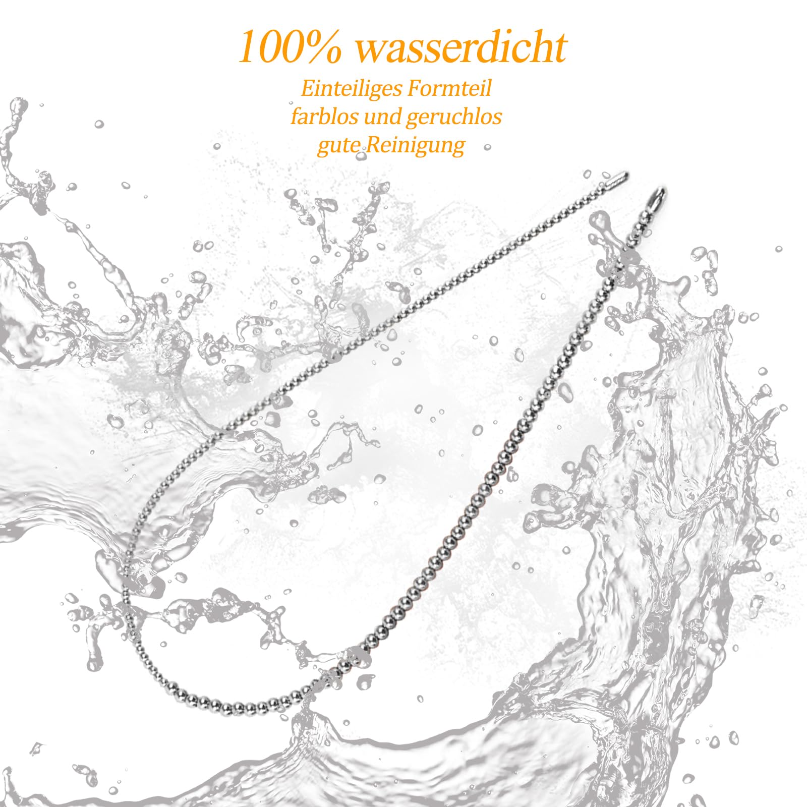 BDSMLOVE Dilatatore Uretra in Acciaio Inox, 600 MM Doppia Testa Dilatatori Uretrali Plugs Giocattoli Sessuali, Plug Pene Stimolazione Prostatica Giocattoli Sessuali Erotici per Uomini Gay (Φ 4~6 MM)